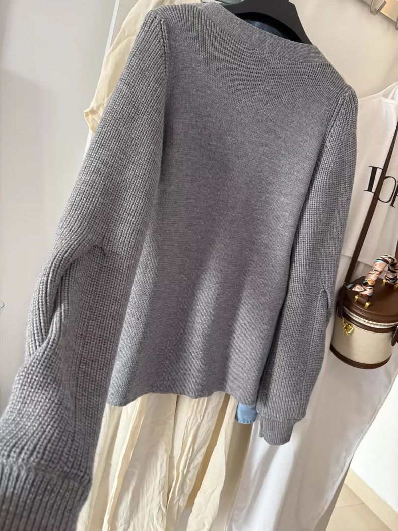 Loewe LOEWE Grey knit cardigan Size M / US 6-8 / IT 42-44 - 8 Thumbnail