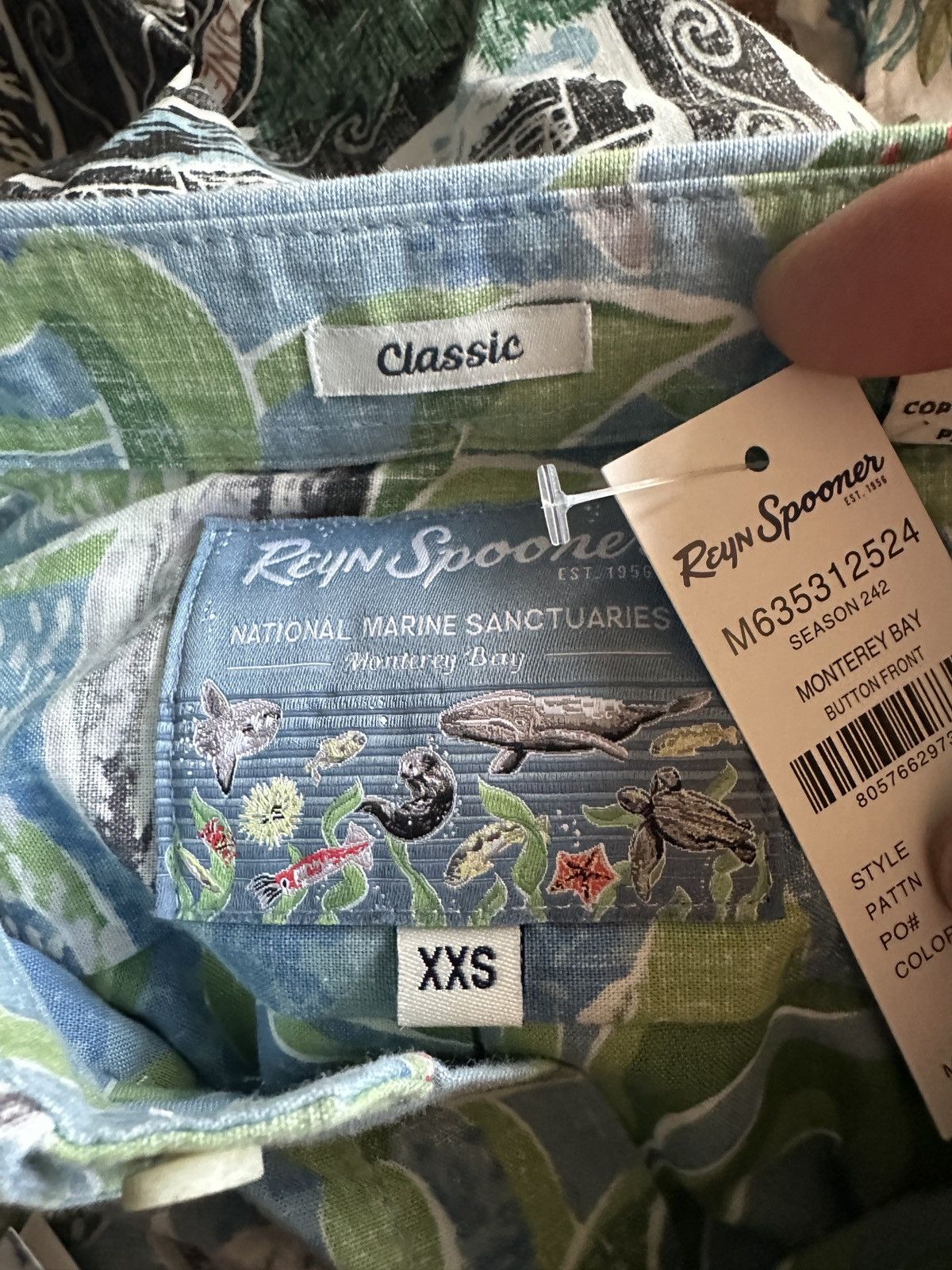 Reyn Spooner New Reyn Spooner "Monterey Bay" Classic Fit Men's XXS Size US XXS / EU 40 - 4 Thumbnail