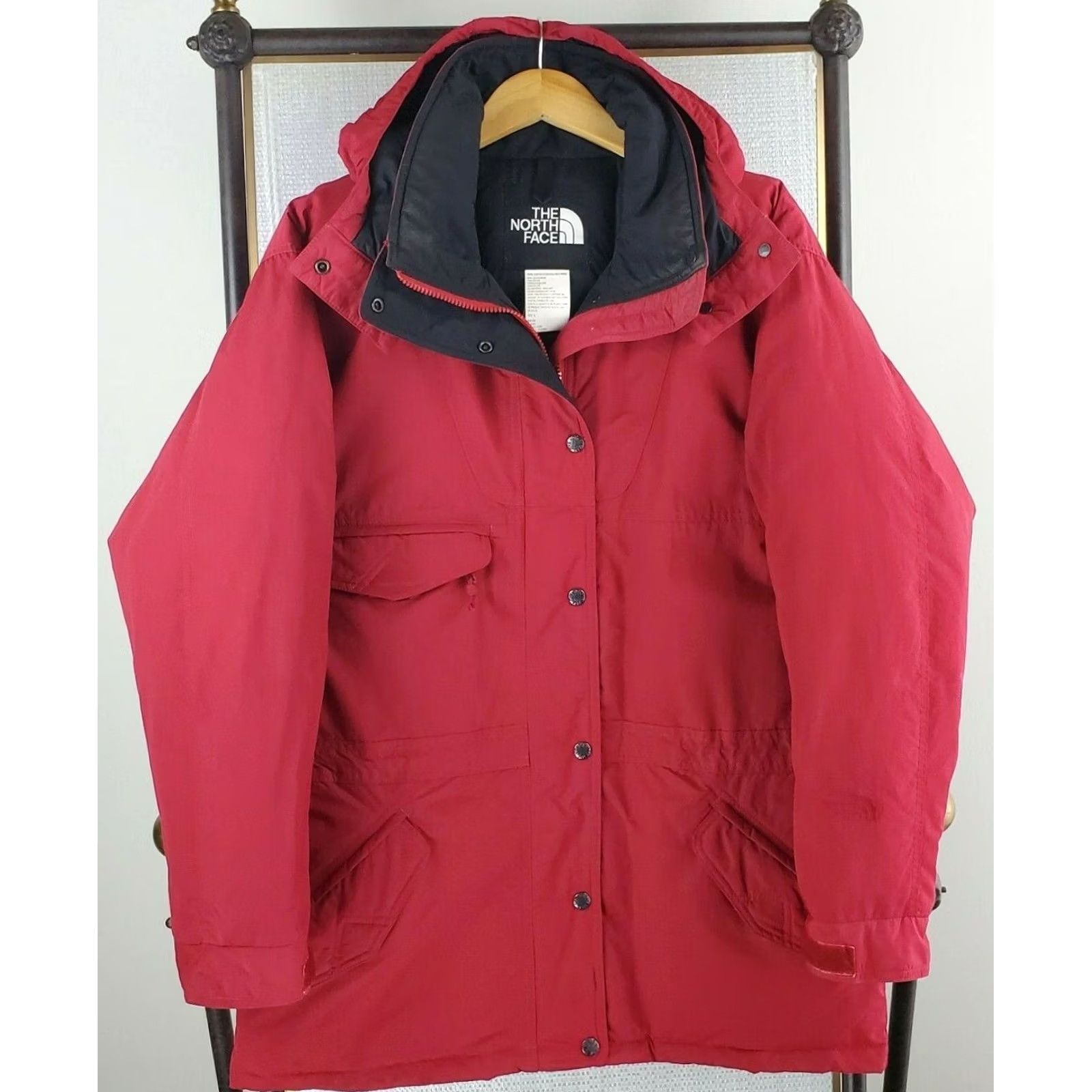The North Face VTG 80s THE NORTH FACE Hooded Jacket Mens Large Goose Down Filled Winter Coat Size US L / EU 52-54 / 3 - 6 Thumbnail
