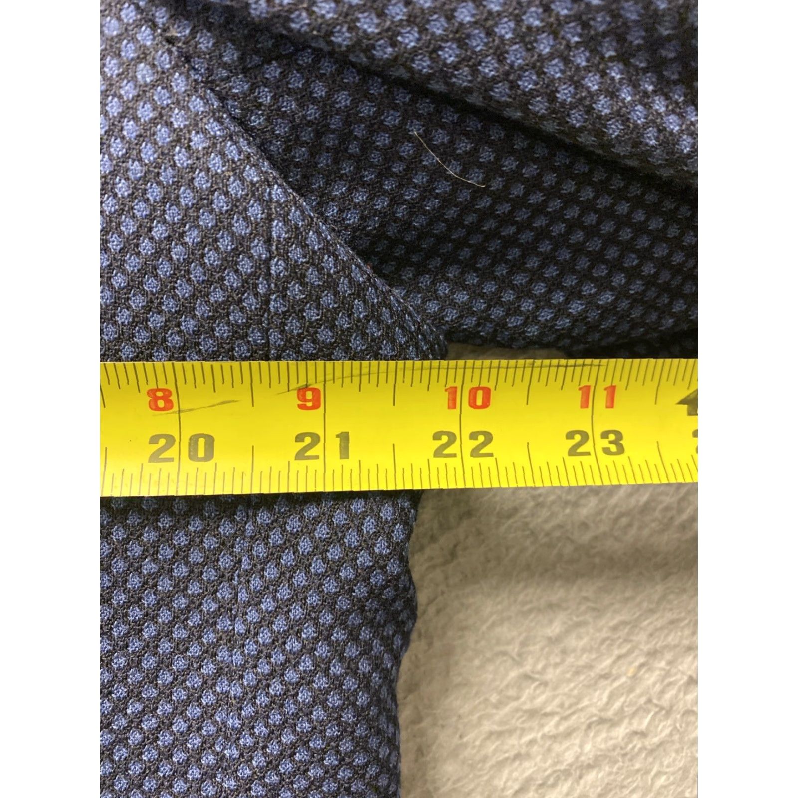 Kenneth Cole Kenneth Cole Reaction Sport Blazer Jacket Navy Casual 44 L Blue Geometric Two-Button Notch Lapel Mens Jacket Size 44R - 4 Thumbnail