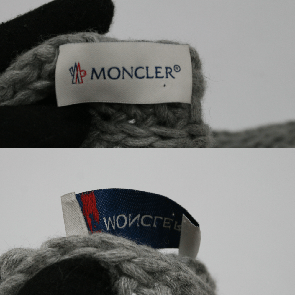 Moncler Logo Wool Knit Scarf Size ONE SIZE - 5 Thumbnail