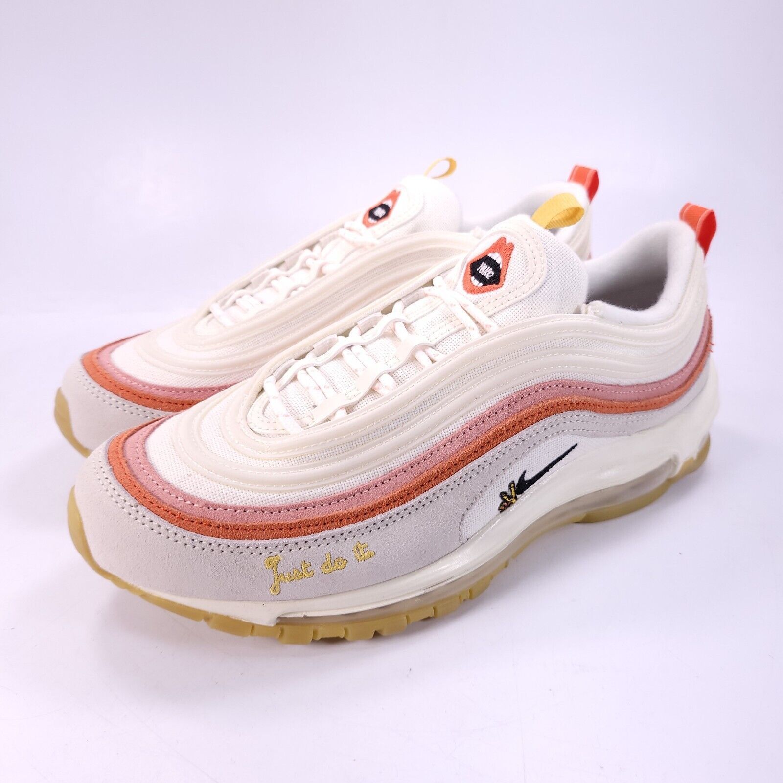 Nike Nike Air Max 97 Shoe Womens Size 10 DQ7655-100 White Pink Size US 10 / IT 40 - 1 Thumbnail