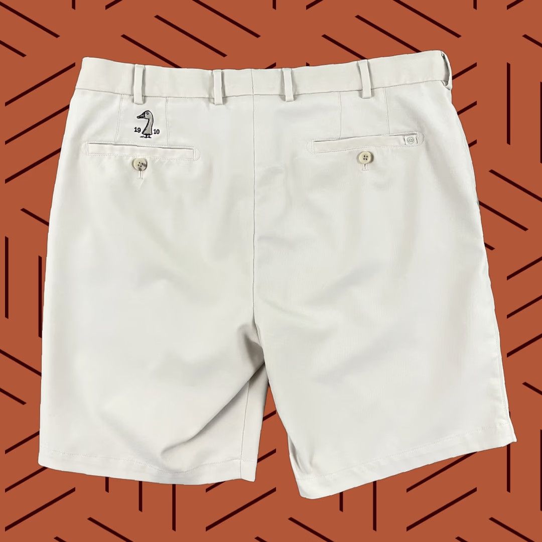 Peter Millar Peter Millar Shorts Mens 35 / 9" Brown Performance Golf Chino Preppy 1910 Goose Size US 35 - 1 Thumbnail