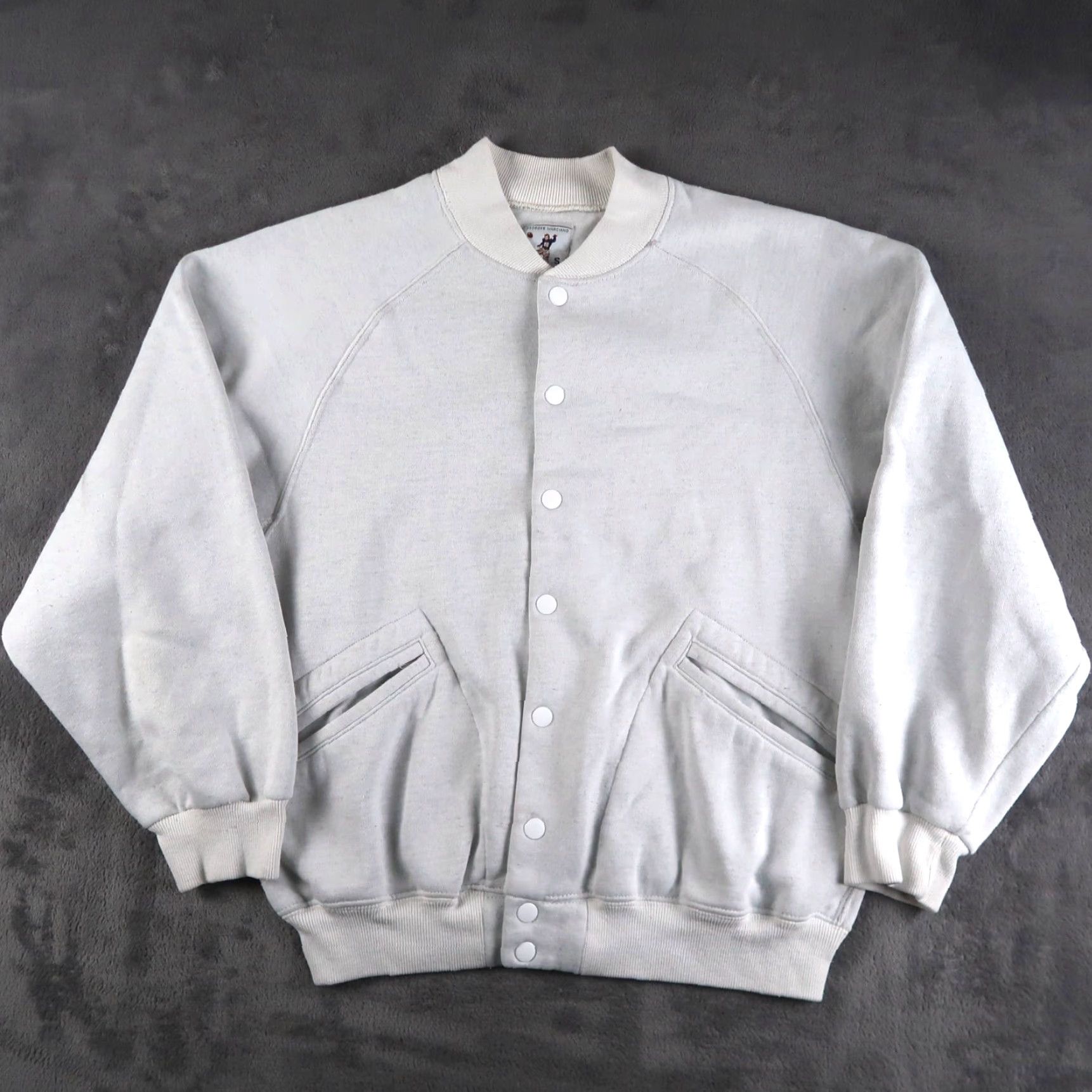 Guess VINTAGE Guess Georges Marciano Bomber Jacket Mens S Snap Button Sweatshirt Size US S / EU 44-46 / 1 - 2 Thumbnail