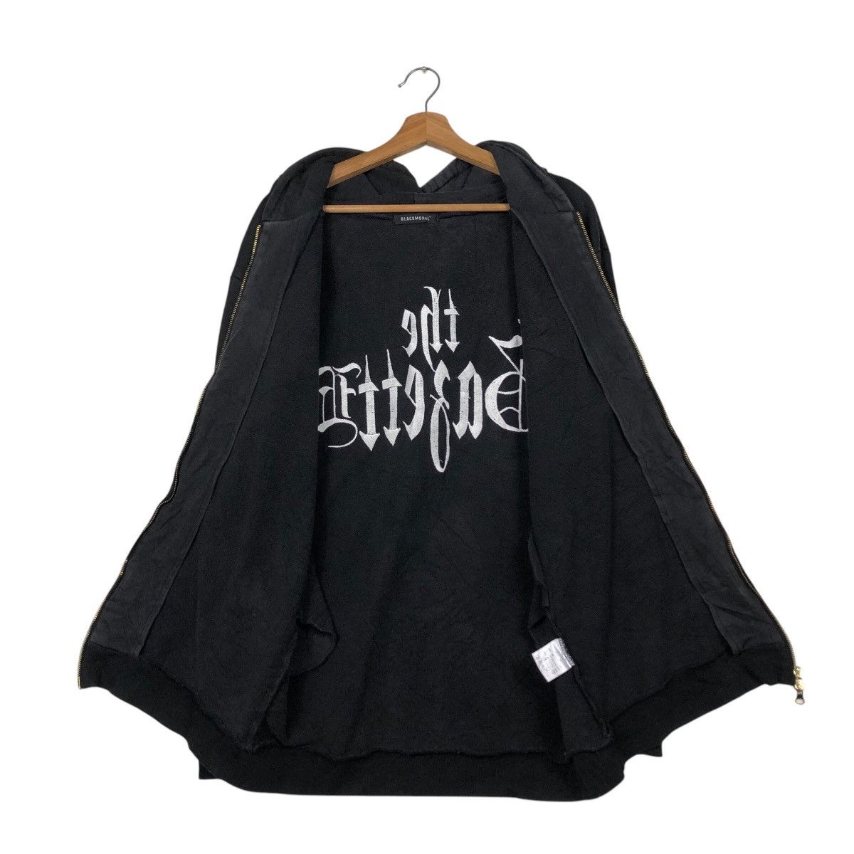 Hysteric Glamour 📌Vintage Hoodie Zipper Jacket Black Moral Punk Big Logo Size US M / EU 48-50 / 2 - 15 Thumbnail