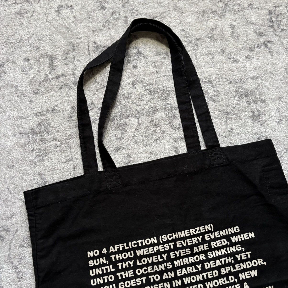 Rick Owens Drkshdw Rick Owens FW19 Deeper Than a Mothers Tears Tote Bag Black Size ONE SIZE - 3 Thumbnail