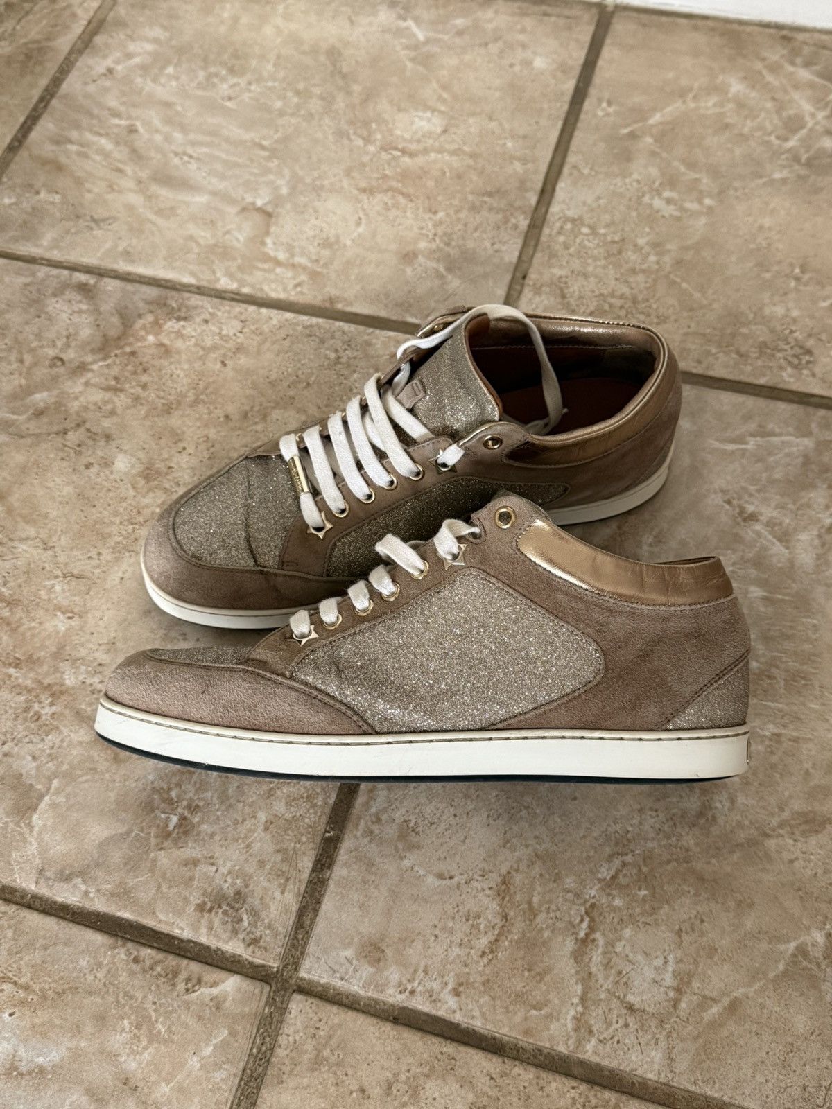Jimmy Choo Jimmy Choo suede sneakers Size US 8.5 / IT 38.5 - 1 Thumbnail