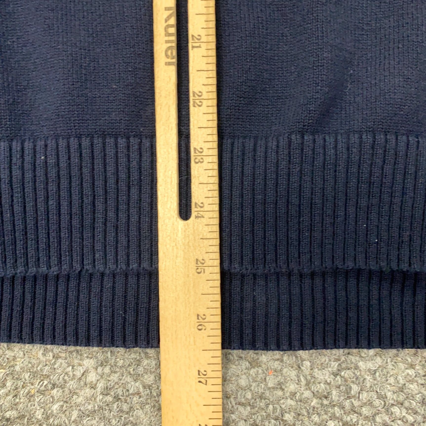 J.Crew J.CREW Mens Sweater Pullover 1/4 Zip Mock Neck Long Sleeve Large Blue Argyle Knit Cotton Modern Fit Mens Size US L / EU 52-54 / 3 - 5 Thumbnail