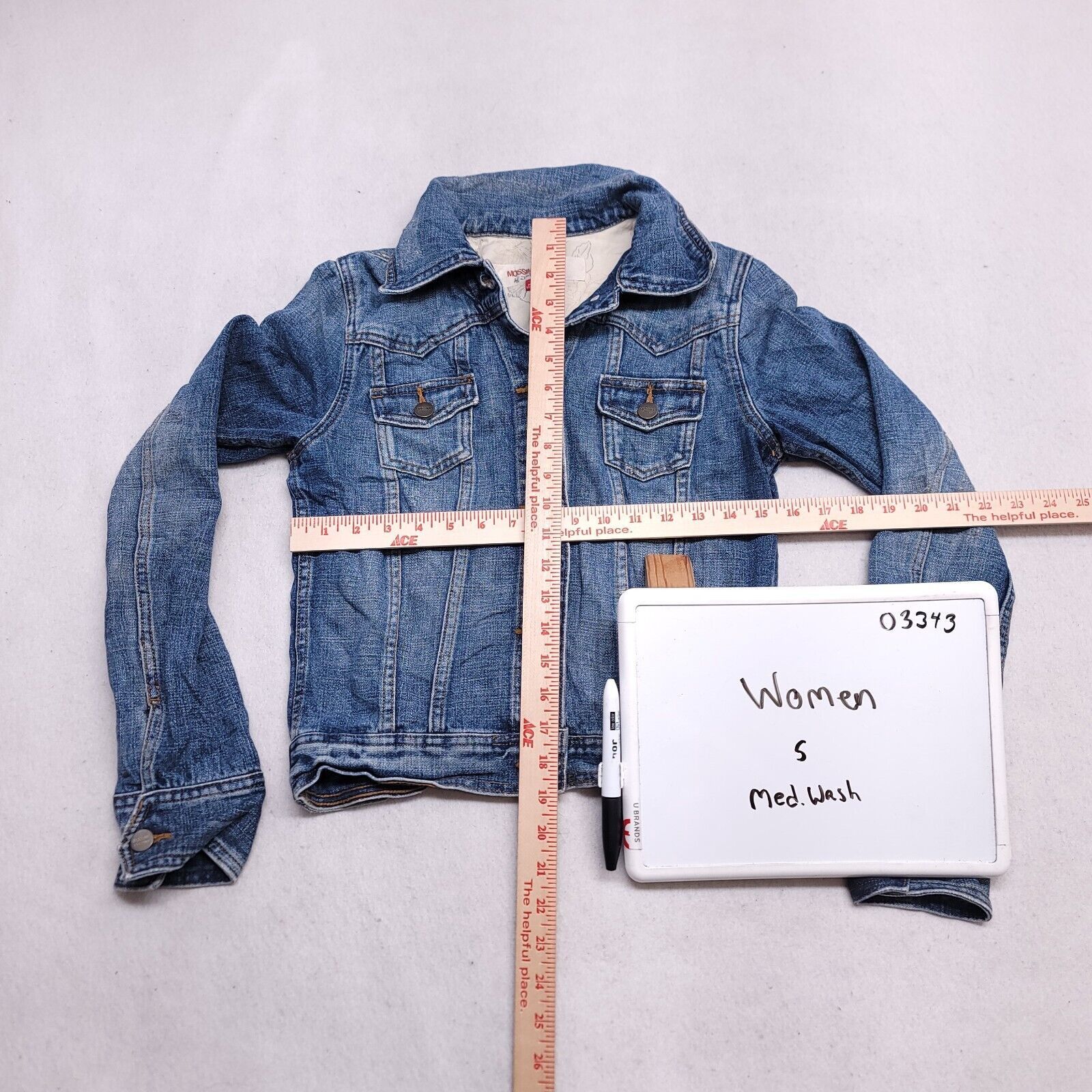 Mossimo Mossimo Button Up Denim Jacket Womens Size Small S Blue Size S / US 4 / IT 40 - 6 Thumbnail
