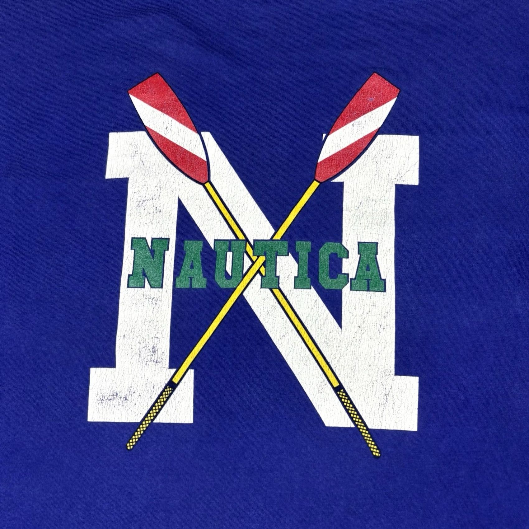 Nautica VINTAGE Nautica USA Rowing Team Pocket T Shirt Adult Medium Blue 90s Mens Short Sleeve Round Neck Cotton Size US M / EU 48-50 / 2 - 6 Thumbnail