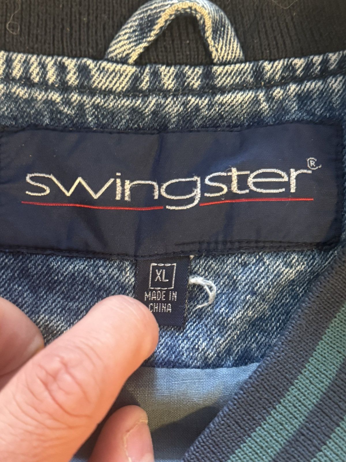 Swingster Georgia Pacific Denim Bomber Size US XL / EU 56 / 4 - 4 Thumbnail