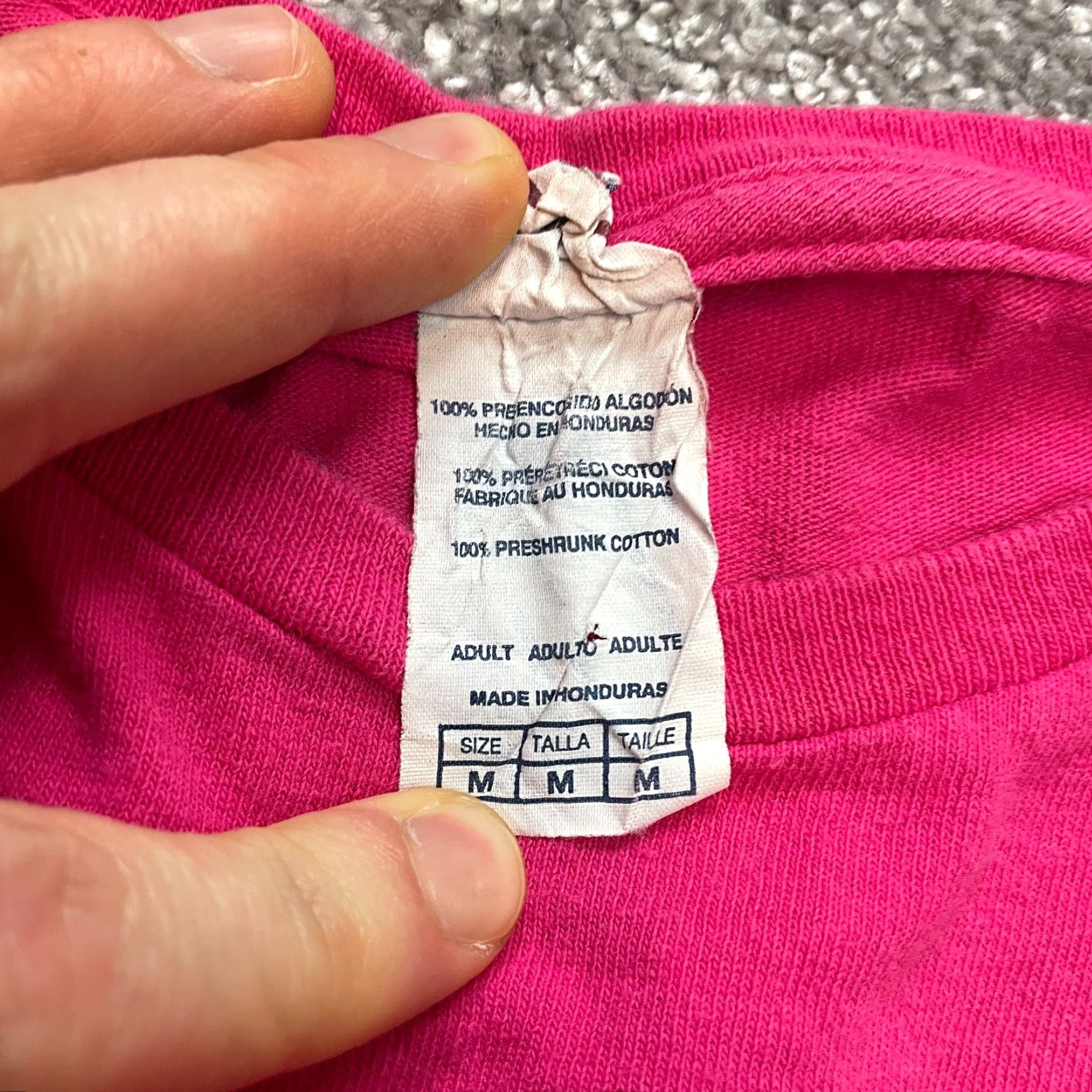 Delta Delta Pro Weight Shirt Mens T-Shirt Regular Pink Cotton Polyester Logo Size US M / EU 48-50 / 2 - 4 Thumbnail