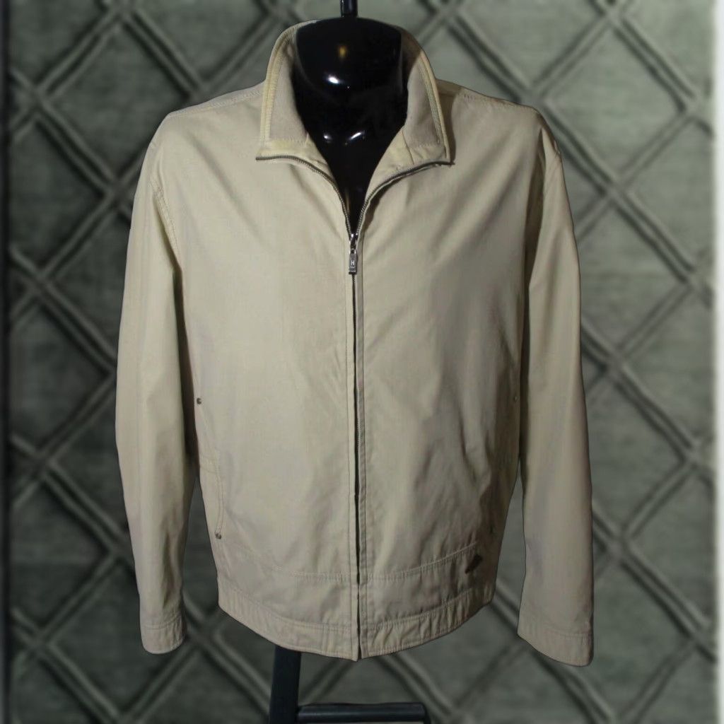STACE Beige Full Zip Jacket Men's Size 44 US 54 Eur Cool Resistant