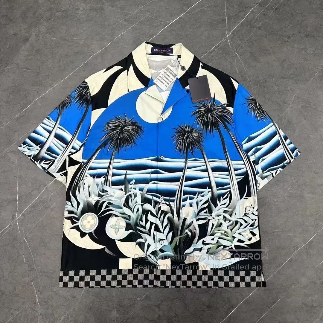 Louis Vuitton Louis Vuitton Pharrell Williams tropical palm short-sleeve Size US XL / EU 56 / 4 - 1 Thumbnail