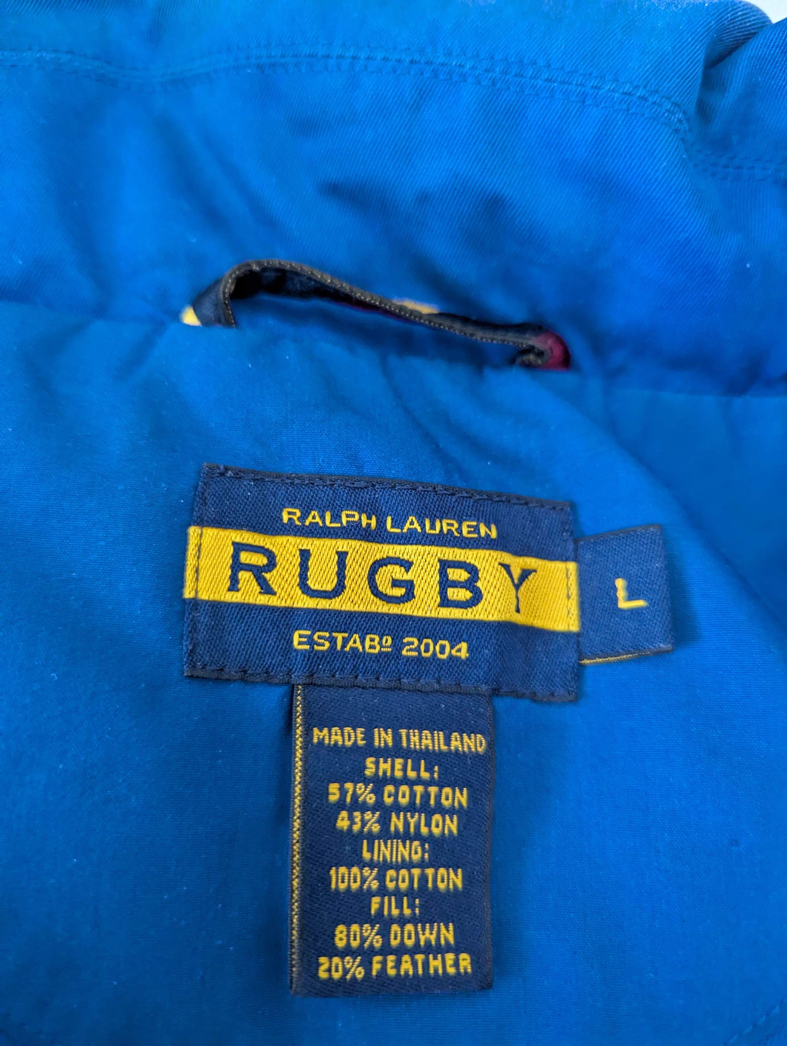 Polo Ralph Lauren Vintage Sleeve Less Bomber Jacket-RUGBY Size US L / EU 52-54 / 3 - 3 Thumbnail
