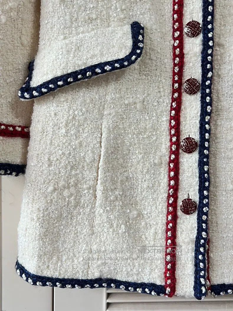 Chanel Chanel Preview series red and blue rolled-edge jacket Size XS / US 0-2 / IT 36-38 - 5 Thumbnail