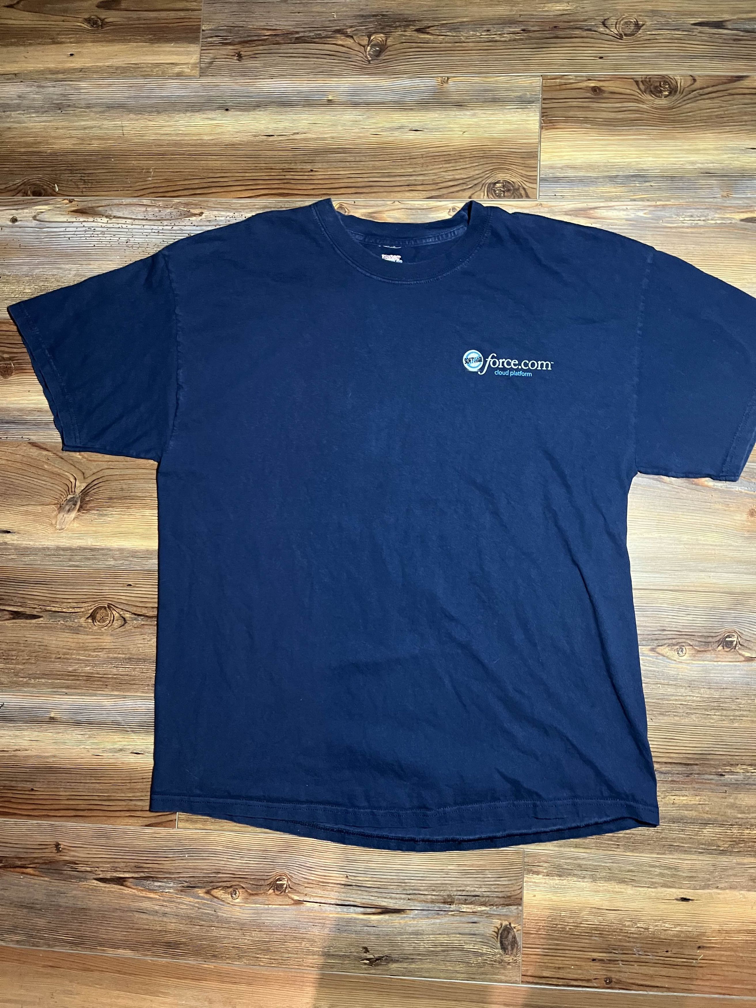 Hanes × Microsoft × Vintage Y2K Tech Tee force.com code the cloud developer shirt Size US XL / EU 56 / 4 - 2 Thumbnail