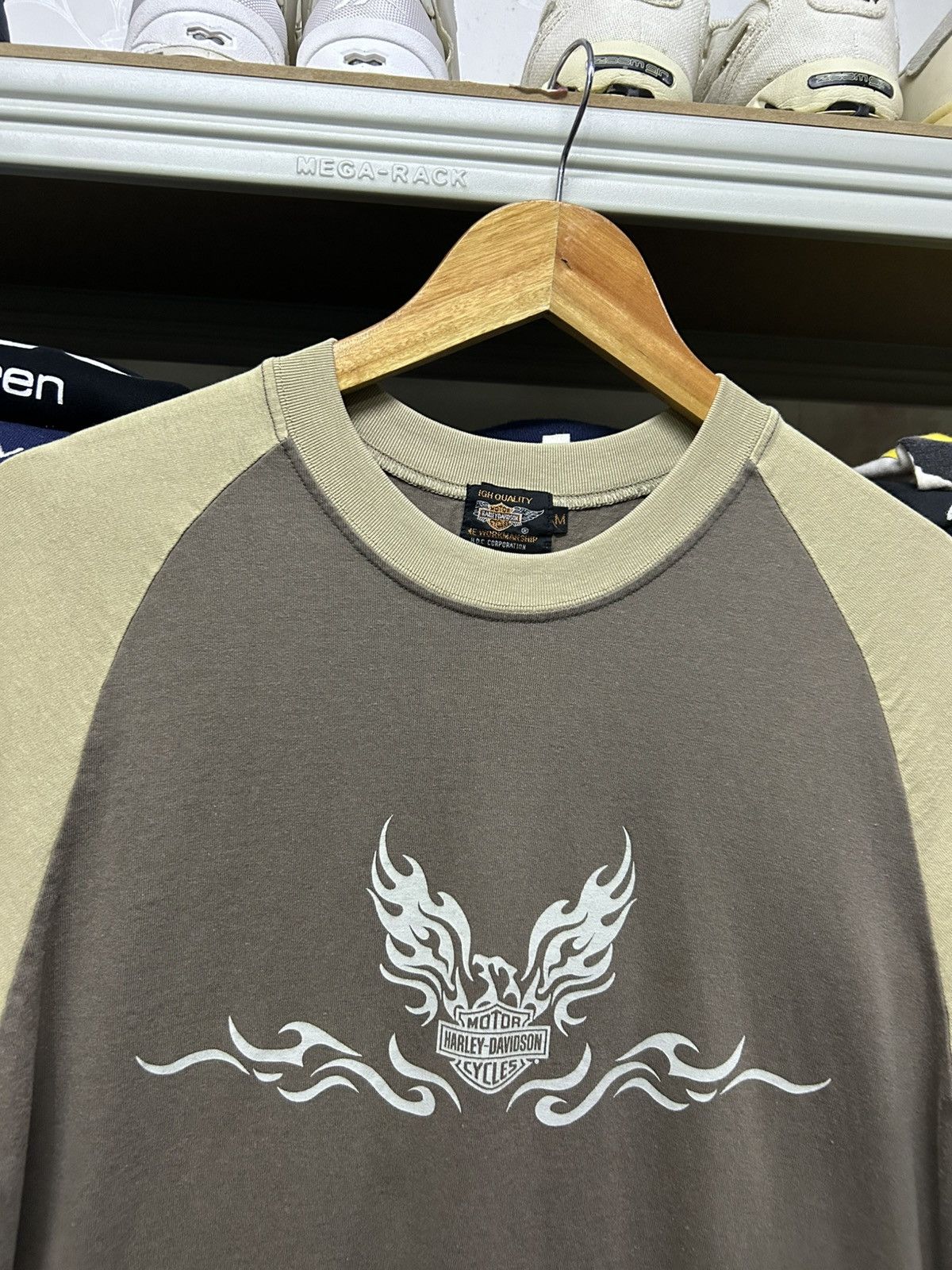 Harley Davidson Vintage Harley Davidson raglan tshirt Size US M / EU 48-50 / 2 - 2 Thumbnail