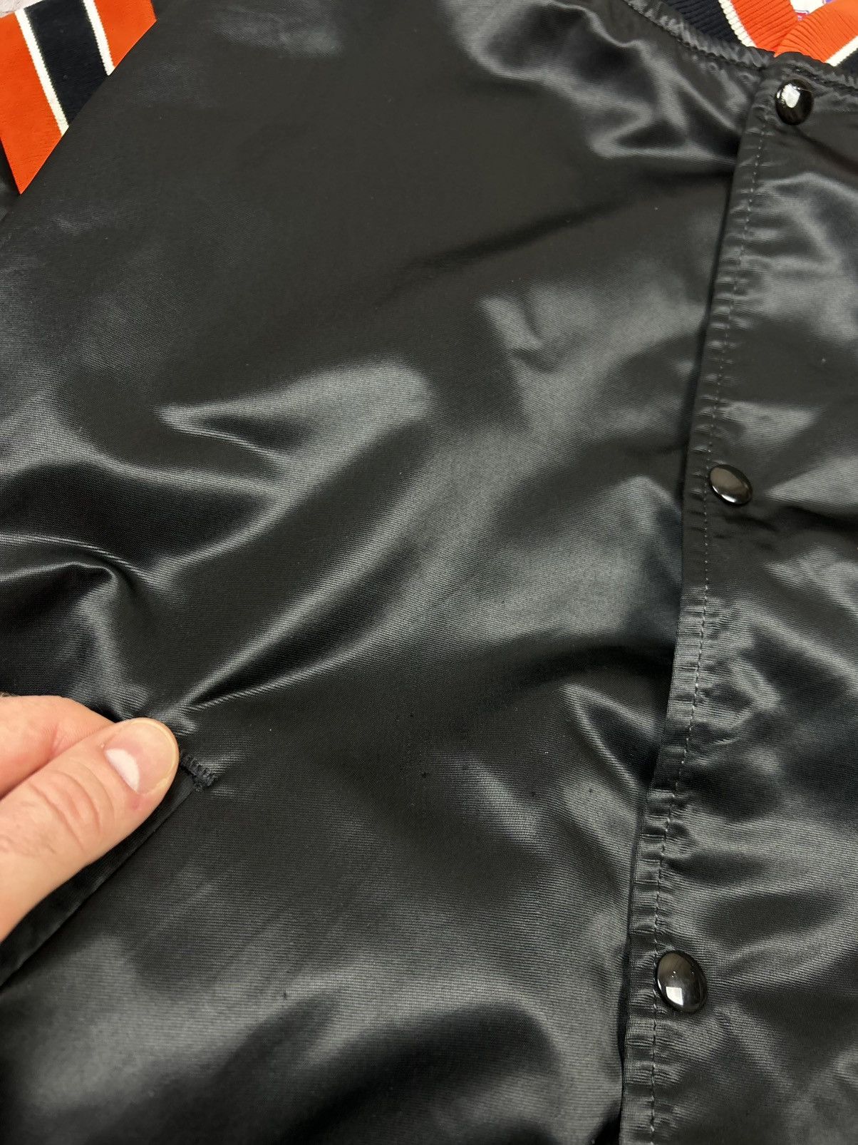 Vintage Vintage 90s Satin Baseball Bomber Jacket Size US L / EU 52-54 / 3 - 9 Thumbnail