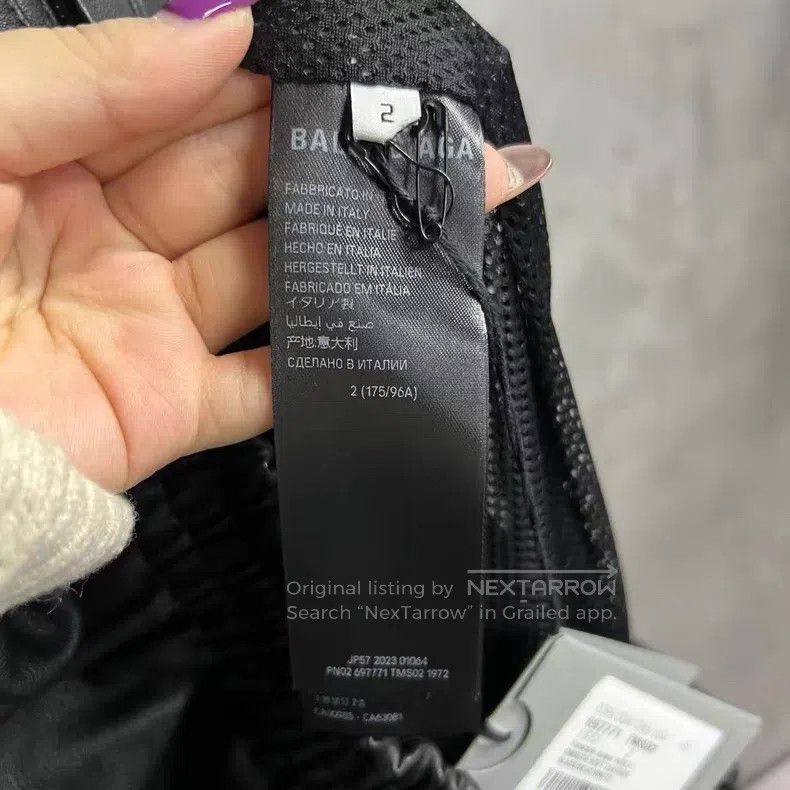 Balenciaga Balenciaga Color Blocked Letter Logo Printed Hooded Leathe Size US M / EU 48-50 / 2 - 5 Thumbnail
