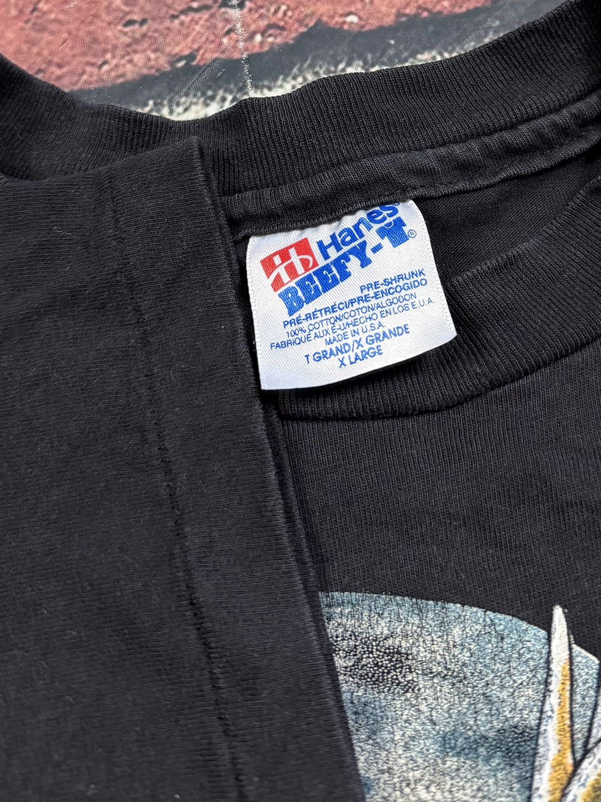 Hanes Vintage Buck DEER Single Stitch T-Shirt Game Thief Poachers Size US XL / EU 56 / 4 - 6 Thumbnail