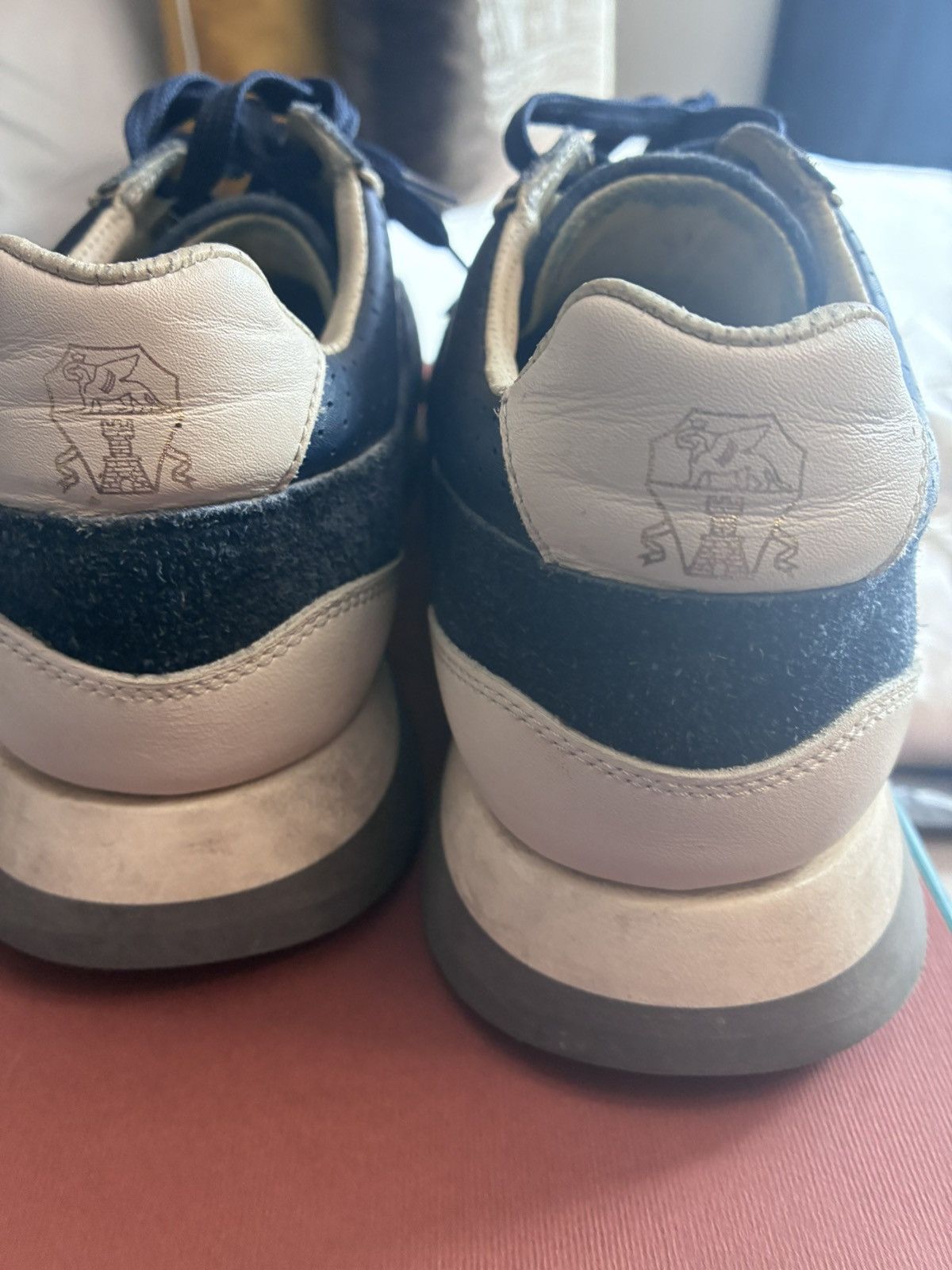 Brunello Cucinelli Brunello cucinelli suede trainer navy uk 7 eu 41 Size US 8 / EU 41 - 6 Thumbnail