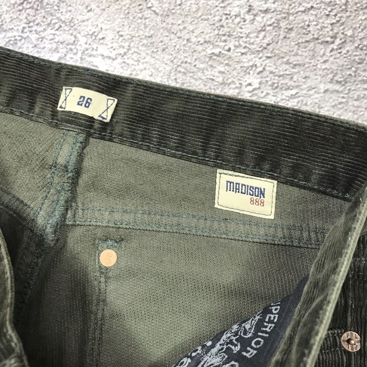 Vintage Vintage Y2K Low Rise Baggy Velvet Pants Grunge Swag Faded 26 Size 26" / US 2 / IT 38 - 4 Thumbnail
