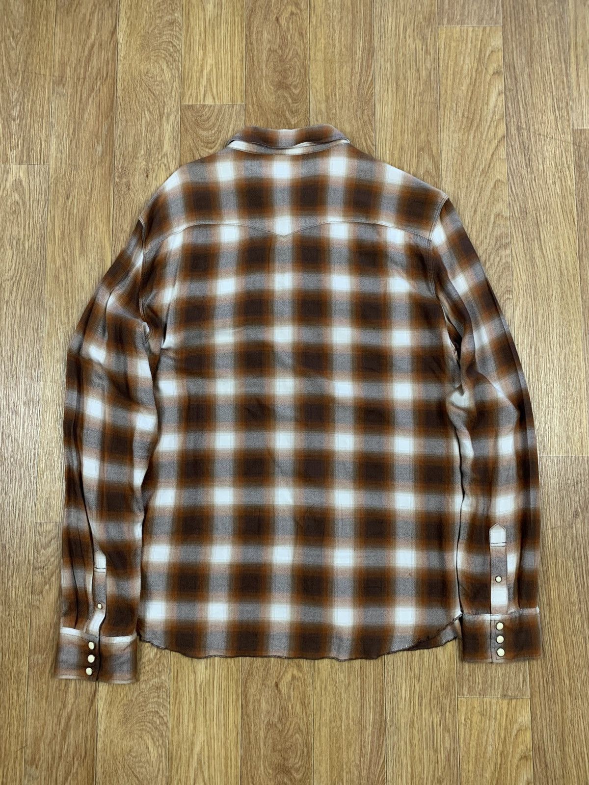 Allsaints AllSaints Checkered Plaid Camp Collar Collano LS Shirt Size US L / EU 52-54 / 3 - 5 Thumbnail