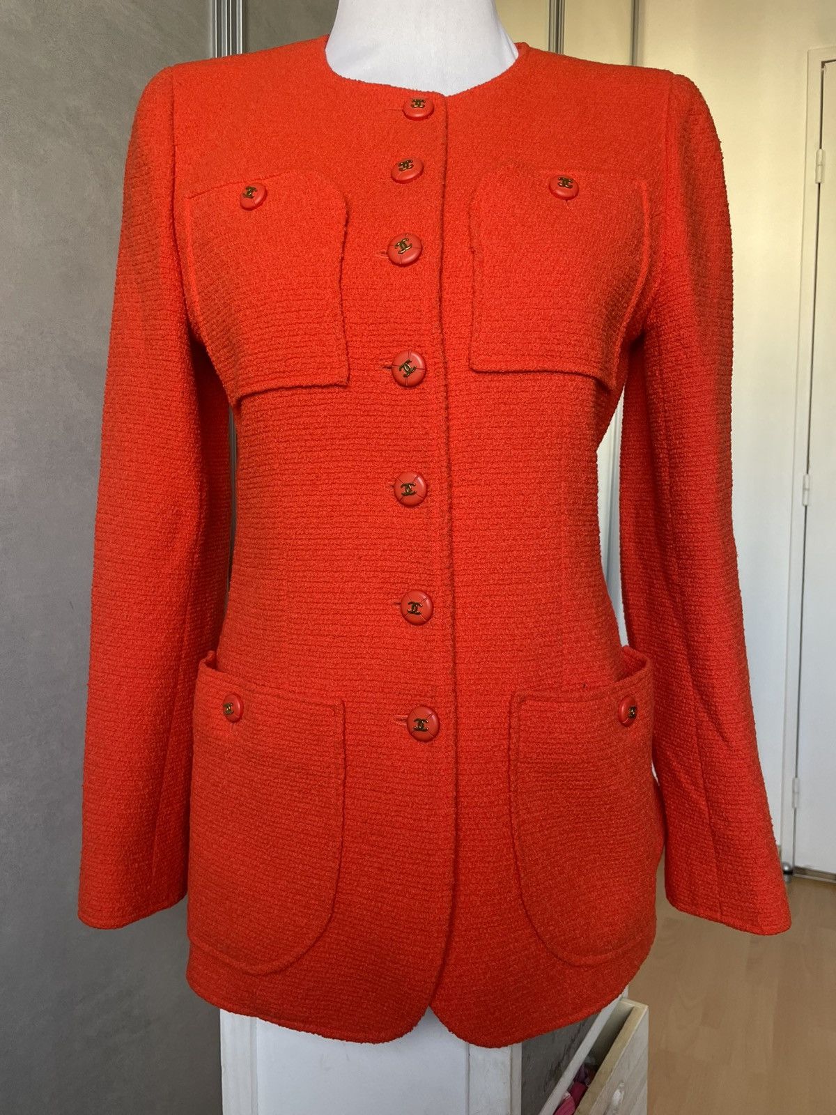 Chanel CHANEL. Tweed jacket. Spring 1995 vintage Size M / US 6-8 / IT 42-44 - 2 Thumbnail
