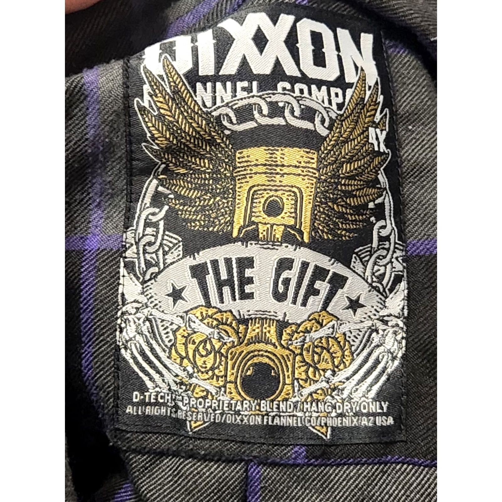 Vintage Dixxon Flannel Co Shirt Men 4XL Button Long Sleeve Purple Plaid The Gift Size US XXL / EU 58 / 5 - 3 Thumbnail