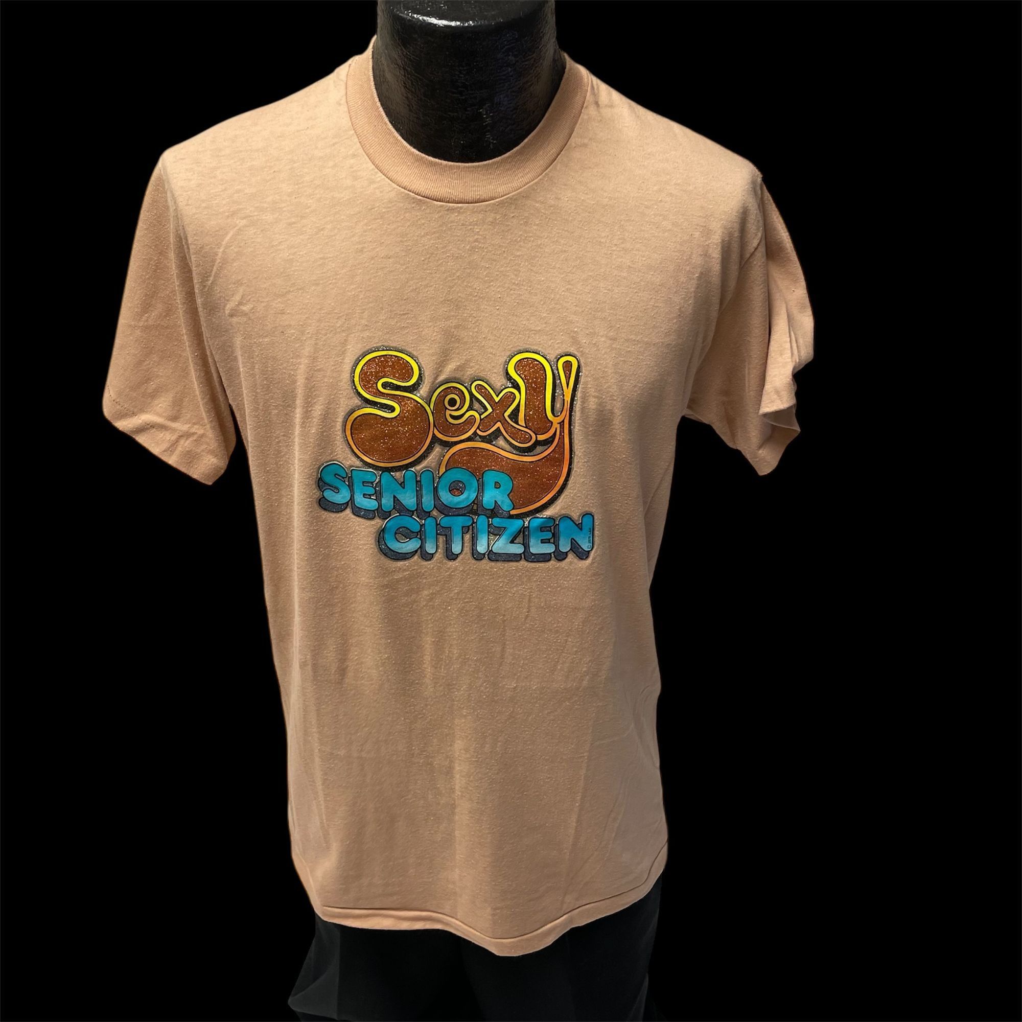 Other Vtg Stedman Sport T SEXY Senior Citizen 1979 Glitter Shirt Size US XL / EU 56 / 4 - 2 Thumbnail