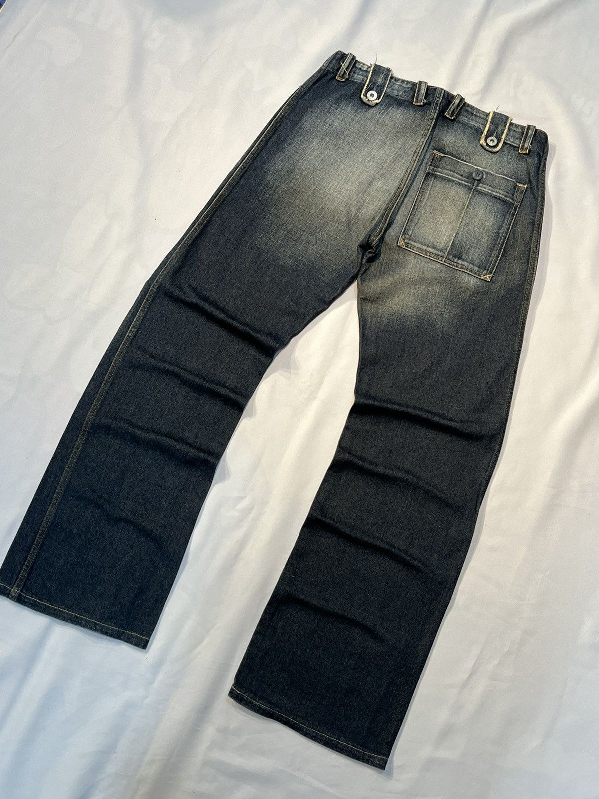 Diesel × Japanese Brand VINTAGE DIESEL Y2K DISTRESSED JEAN DENIM PANTS Size US 28 / EU 44 - 4 Thumbnail