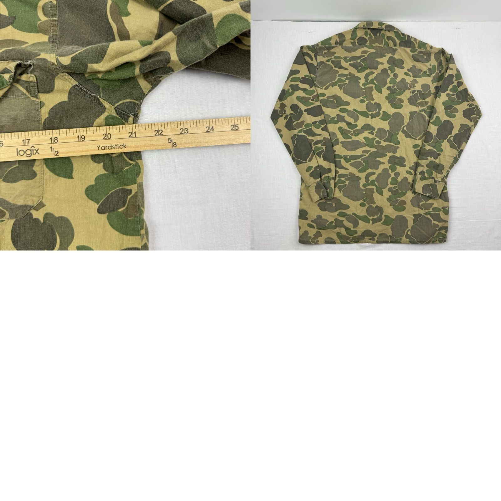 Vintage VINTAGE Woodsman Hunting Shirt Camouflage Outdoor Long Sleeve Adult Large Green 80s Men Size US L / EU 52-54 / 3 - 8 Thumbnail