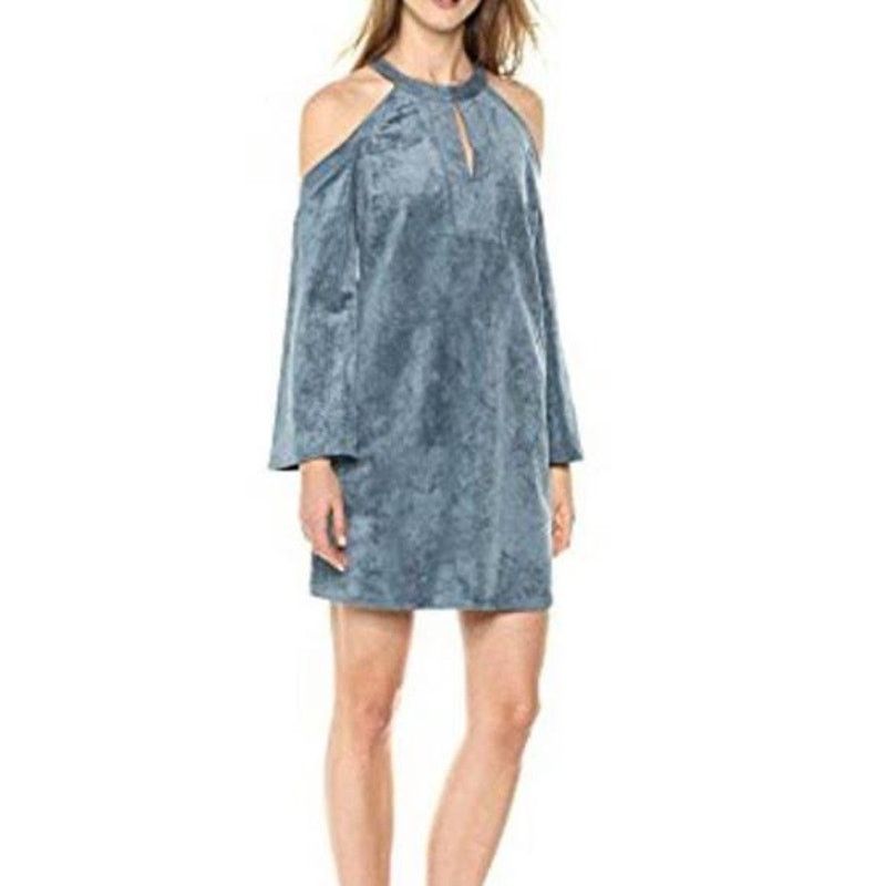 Bcbgmaxazria BCBGMaxAzria | Laguna faux suede cold shoulder dress | XXS Size XXS / US 00 / IT 34 - 3 Thumbnail