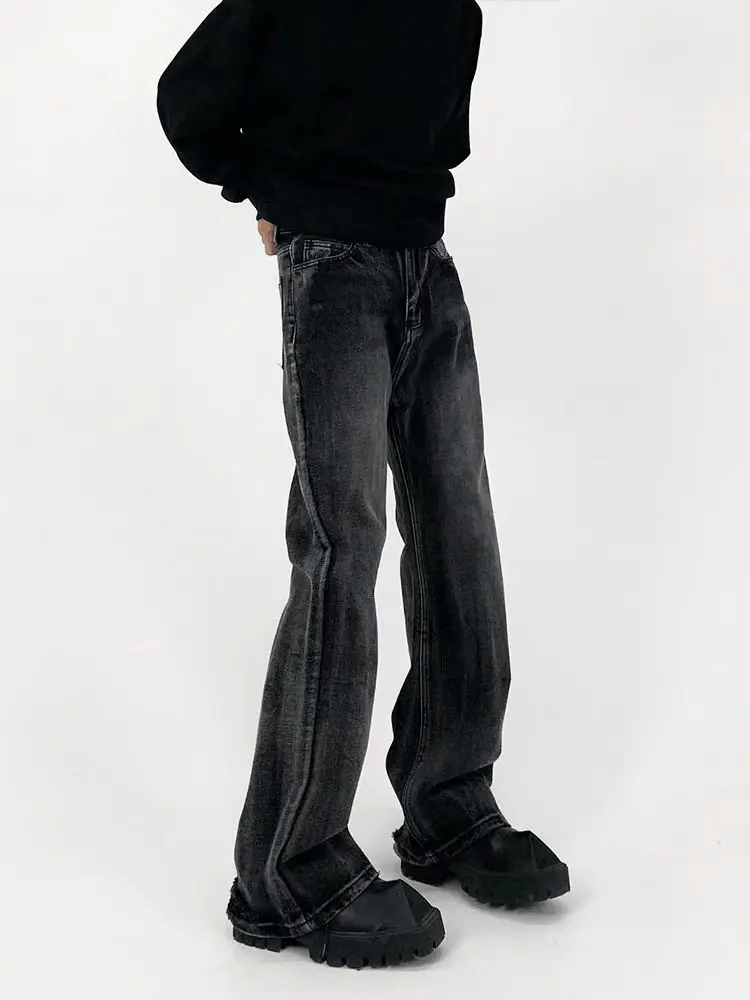 Japanese Brand × Jean High street washed vintage slightly flared jeans Size US 32 / EU 48 - 1 Thumbnail