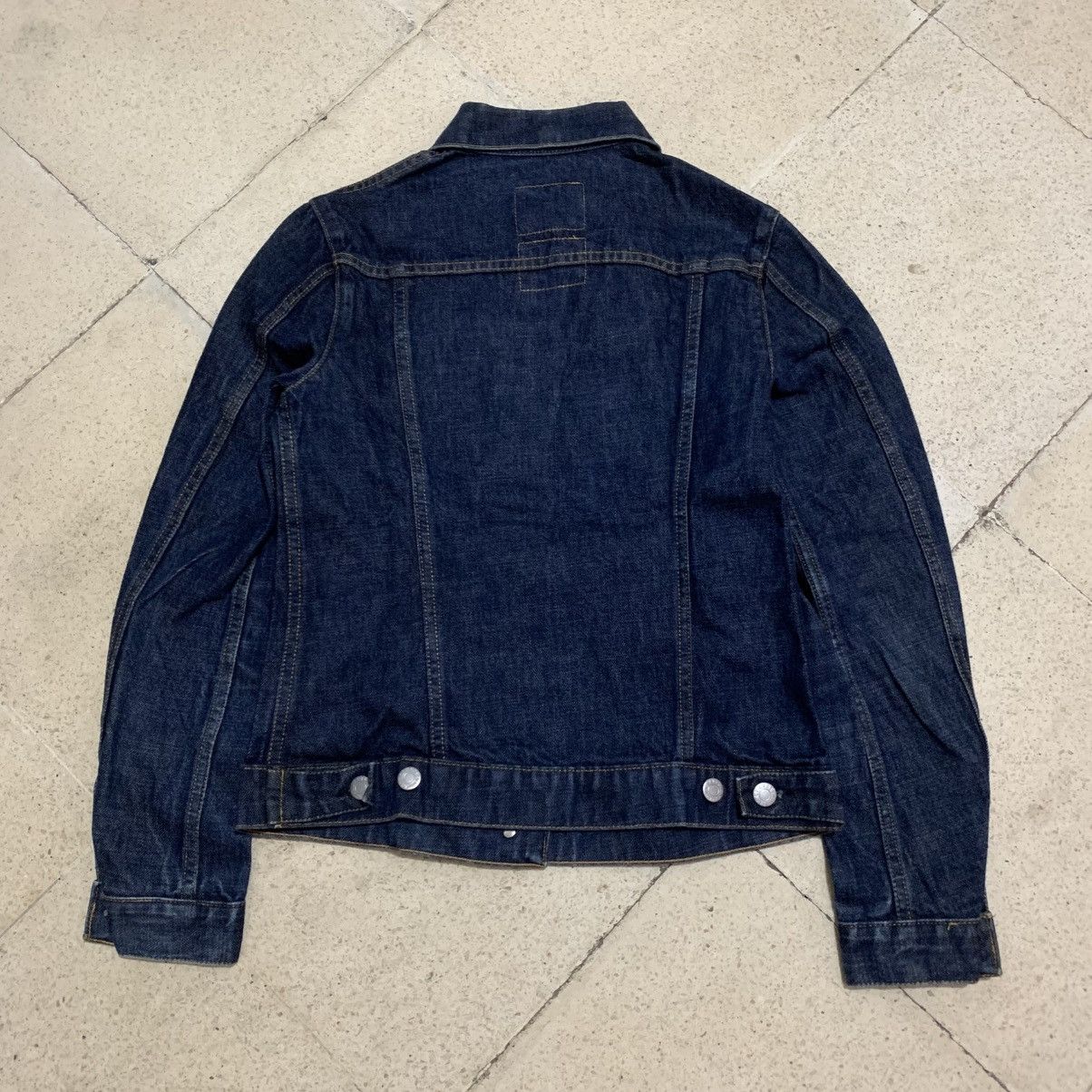 Helmut Lang 2000s Helmut Lang Denim Jacket Indigo Blue Size XS / US 0-2 / IT 36-38 - 13 Thumbnail