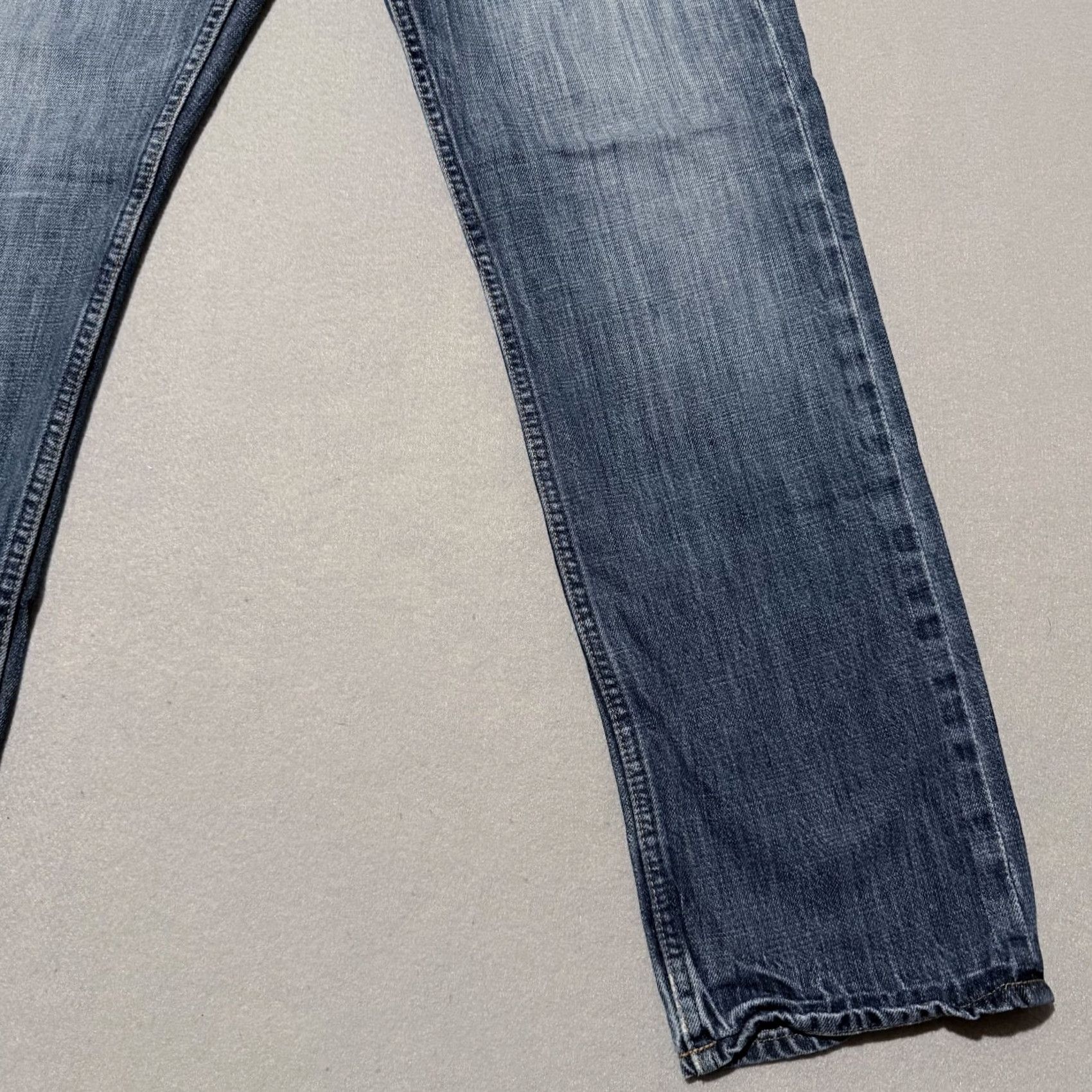 American Eagle Outfitters American Eagle Jeans Men Blue Slim Straight 32x30 Distressed Medium Wash Denim 5-Pocket Metrics Size US 32 / EU 48 - 6 Thumbnail