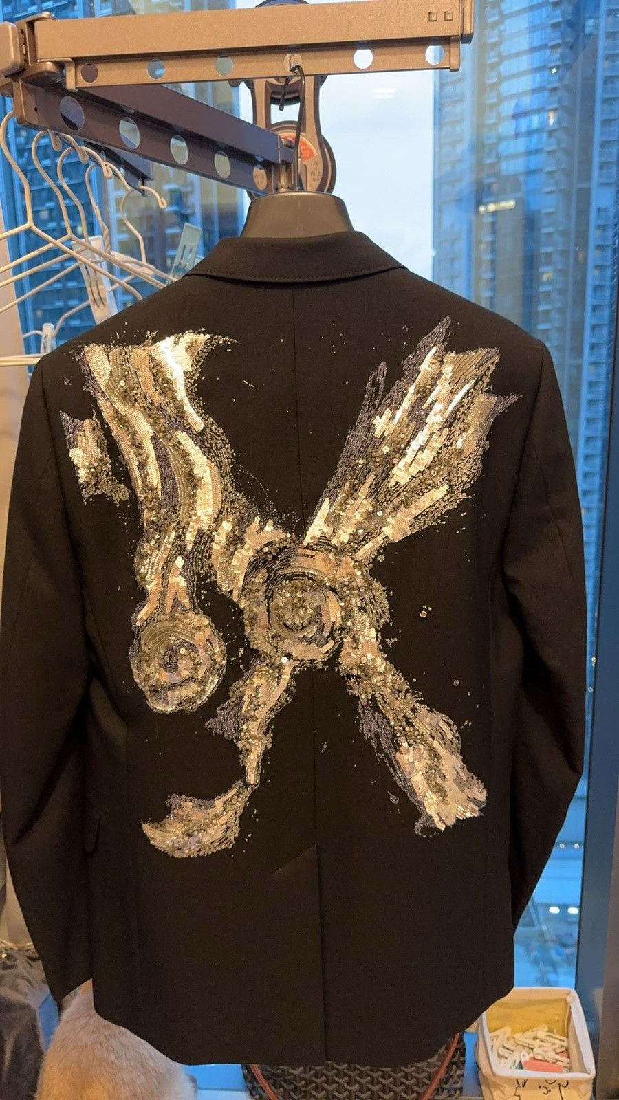 image of Hedi Slimane x Saint Laurent Paris “Mr. X” Blazer in Black, Men's (Size Small)