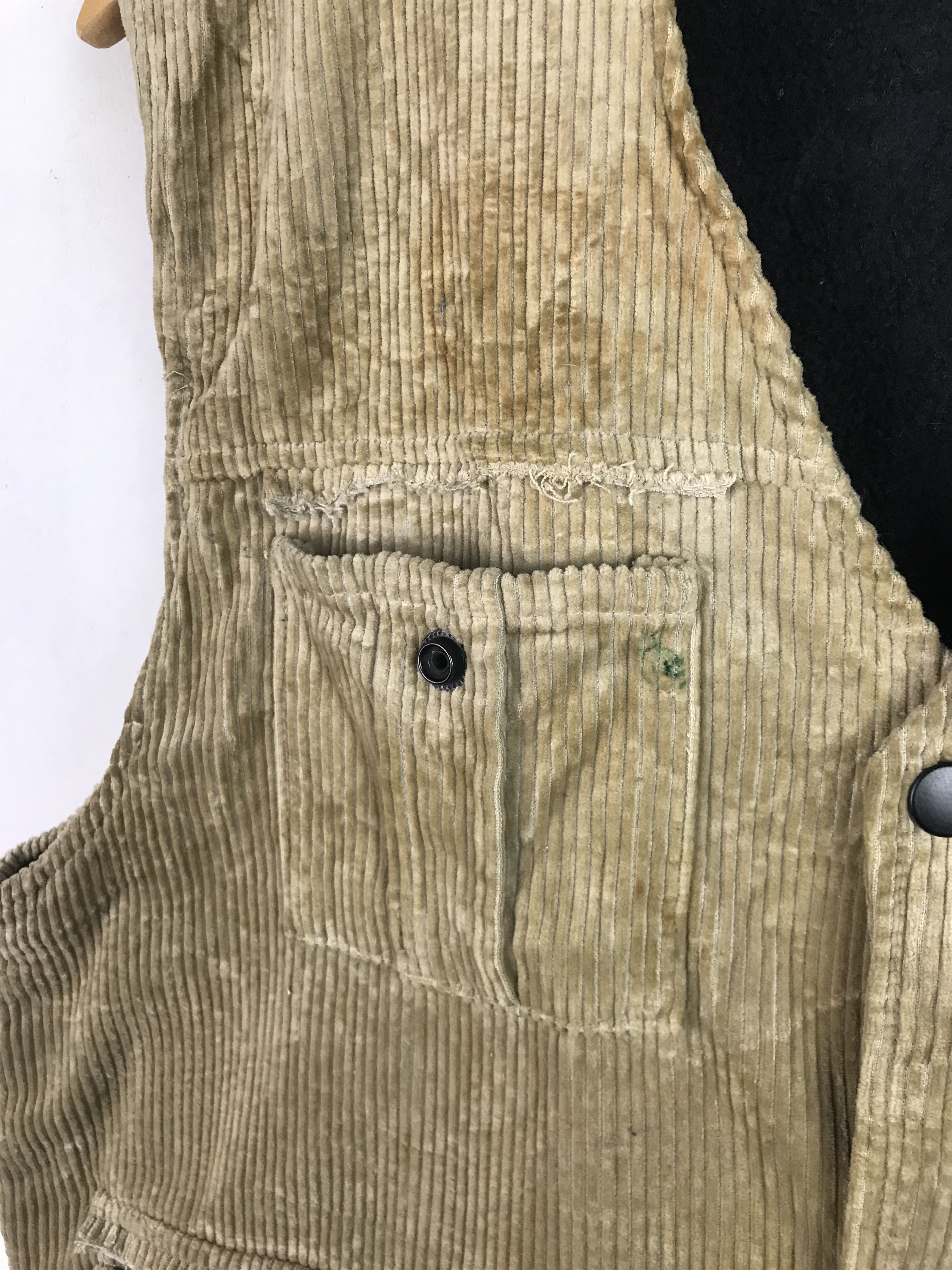 If Six Was Nine × Japanese Brand 🔥Very Rare🔥Custom Mohair Corduroy Vest Punk Design Size US L / EU 52-54 / 3 - 5 Thumbnail