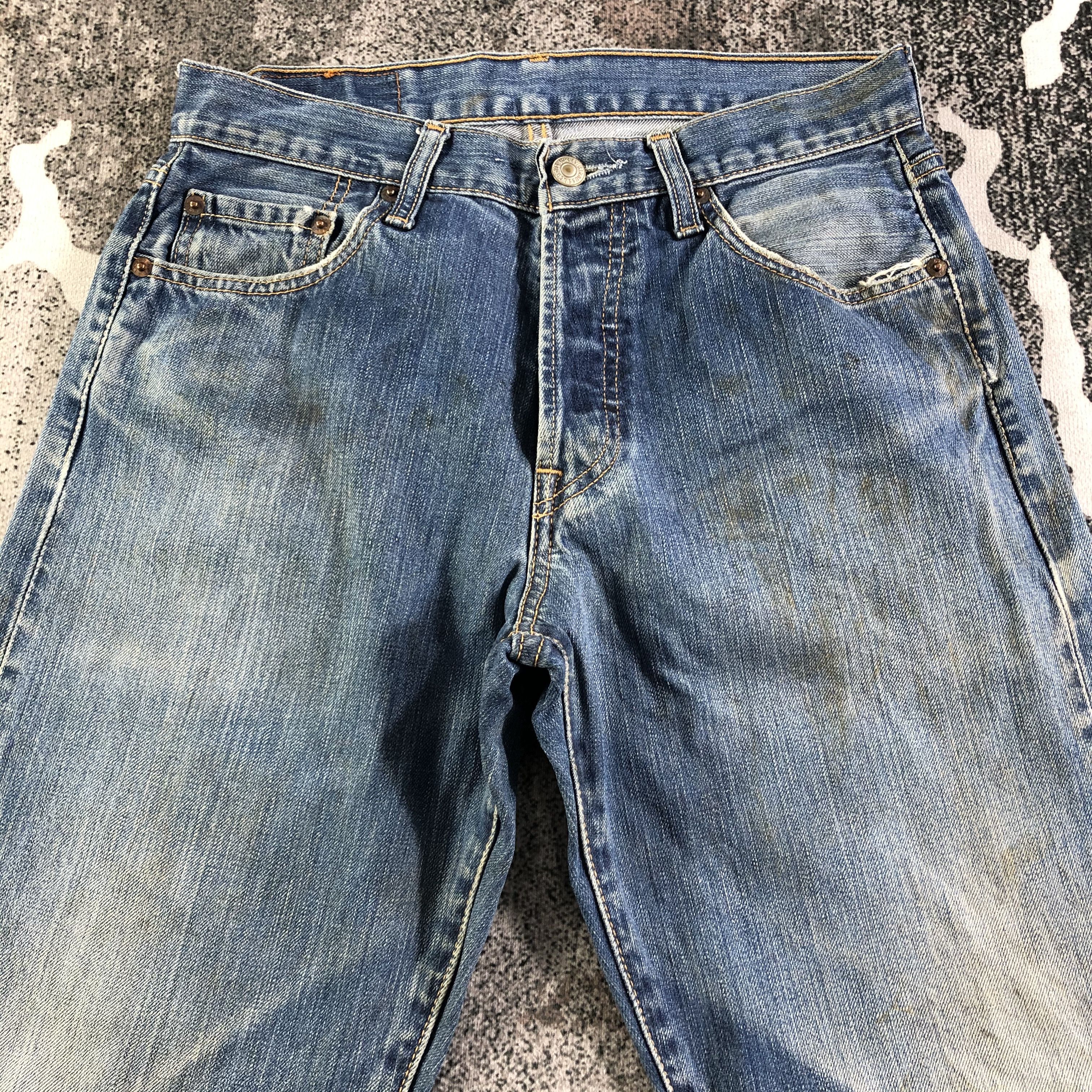Levi's Vintage Levis 501 Jeans Faded Blue Denim KJ2262 Size US 28 / EU 44 - 3 Thumbnail