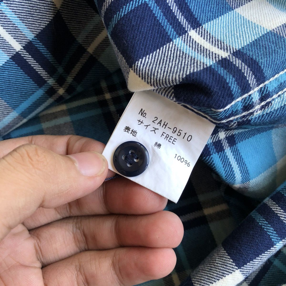 Hysteric Glamour Vintage Hysteric Glamour Veterano Flanel Plaid Shirt Blue Size US L / EU 52-54 / 3 - 11 Thumbnail