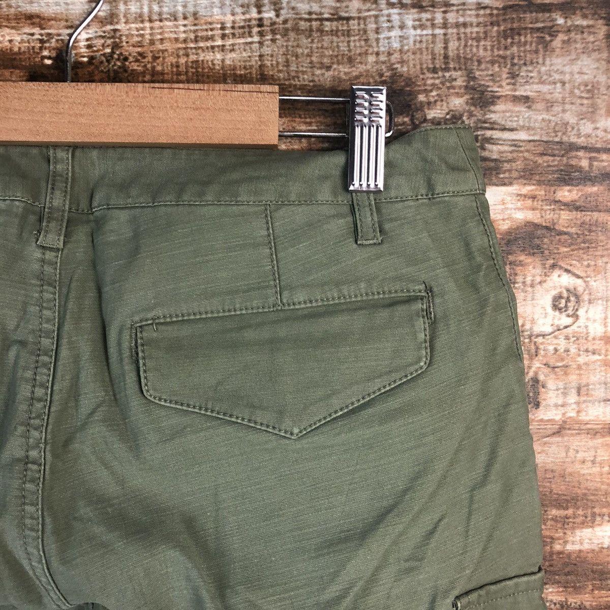Japanese Brand DL 3Can 4 On Green Cargo Multipocket Pants #C665 Size US 29 - 17 Thumbnail