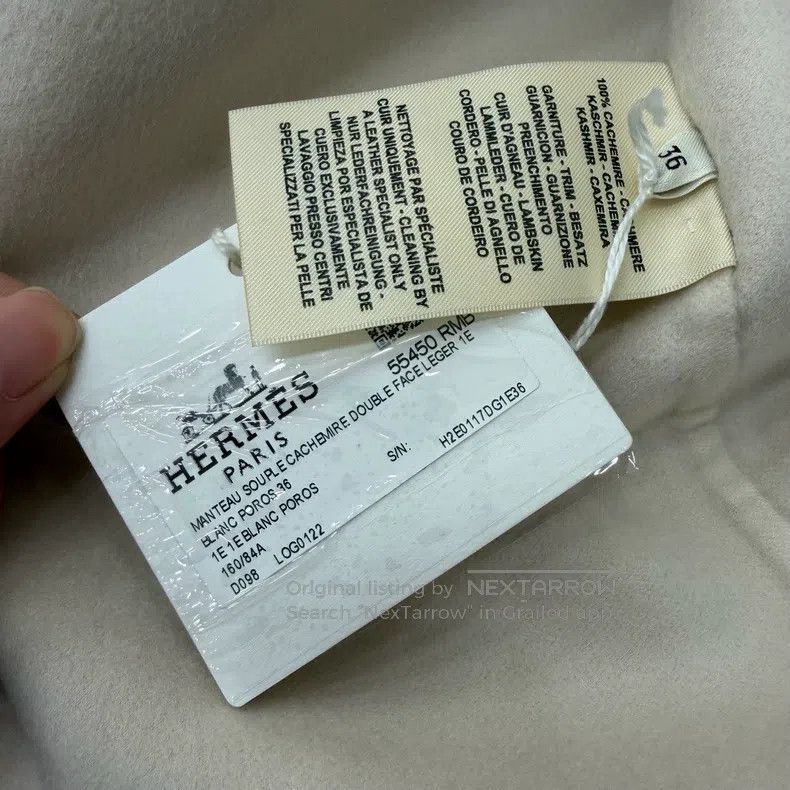 Other Hermes Mint Pink Single Breasted Cashmere Coat Size XS / US 0-2 / IT 36-38 - 6 Thumbnail