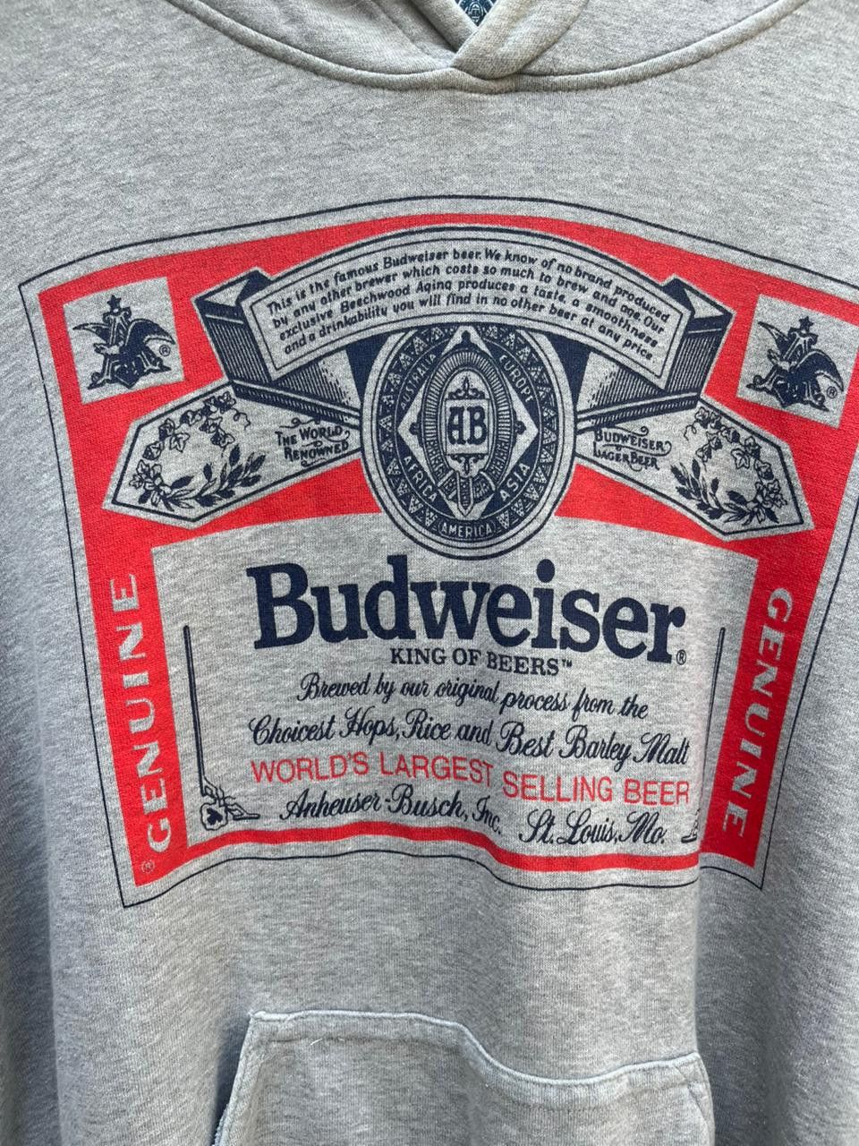 Budweiser vintage budweiser hoodie Logo Beer City print Size US L / EU 52-54 / 3 - 3 Thumbnail