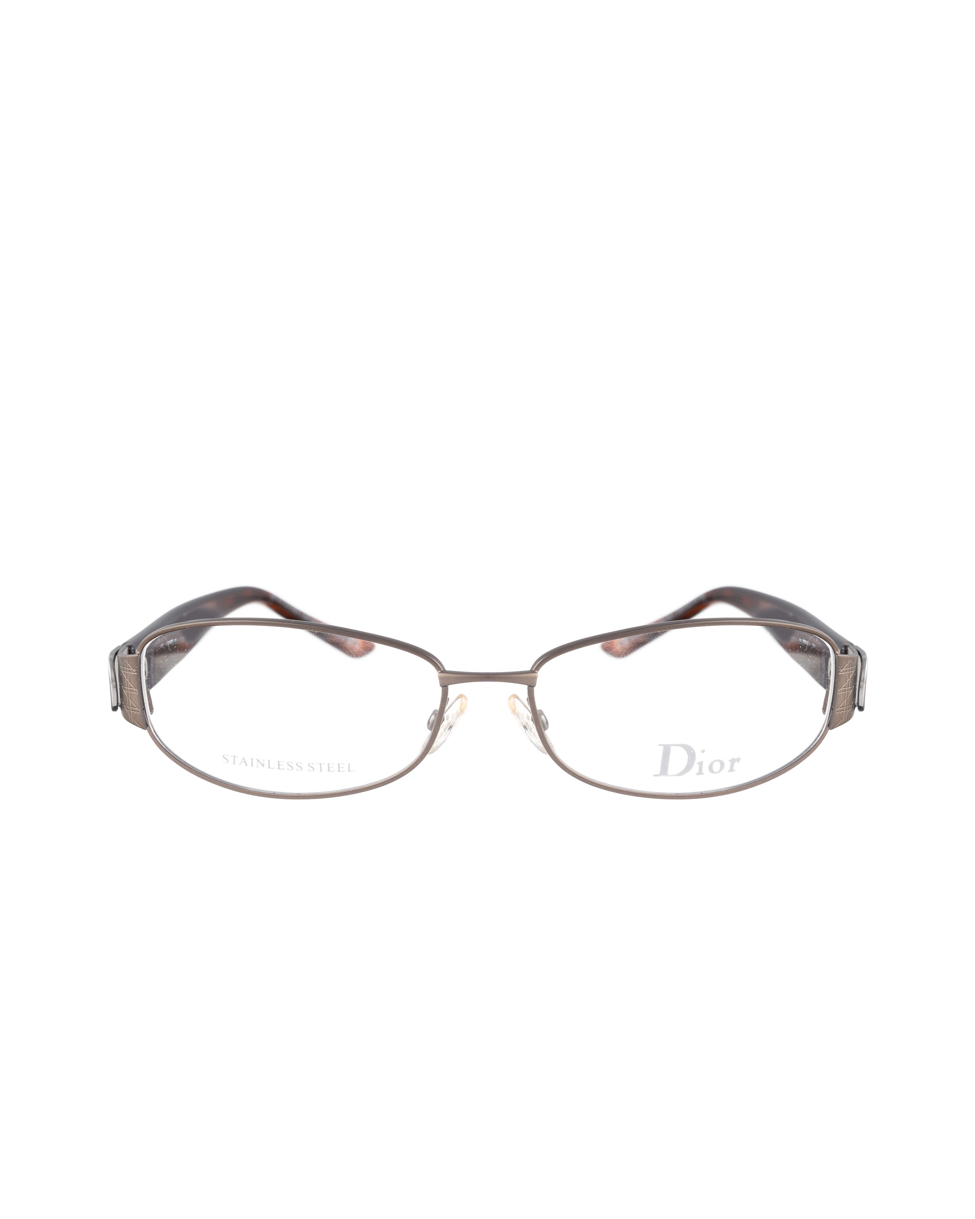 Dior Dior 00s Matte Metal Brown Glasses Size ONE SIZE - 3 Thumbnail