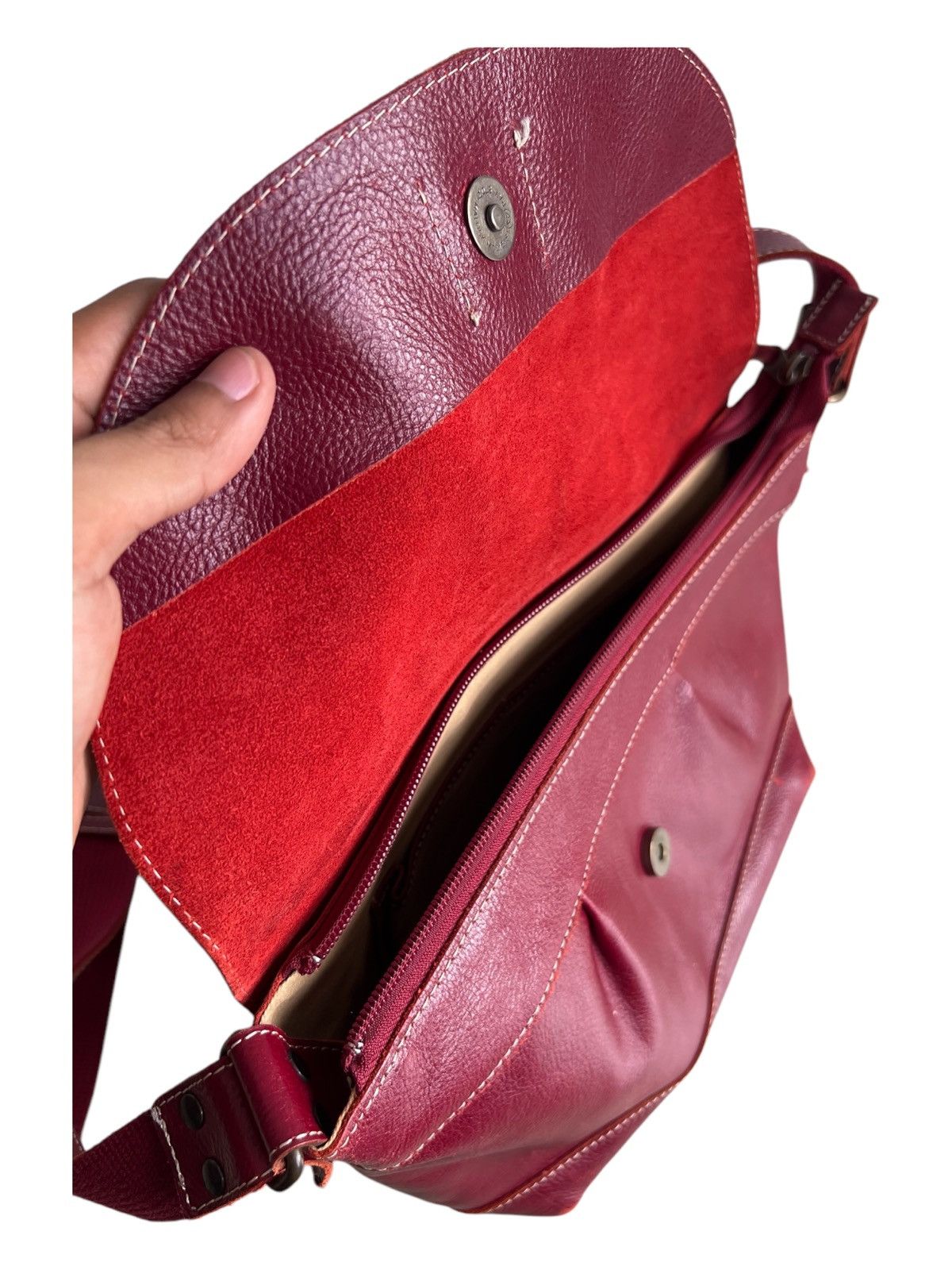 Comme des Garcons 🇯🇵 Craft LILY Genuine Leather Crossbody Messenger Bag Size ONE SIZE - 9 Thumbnail