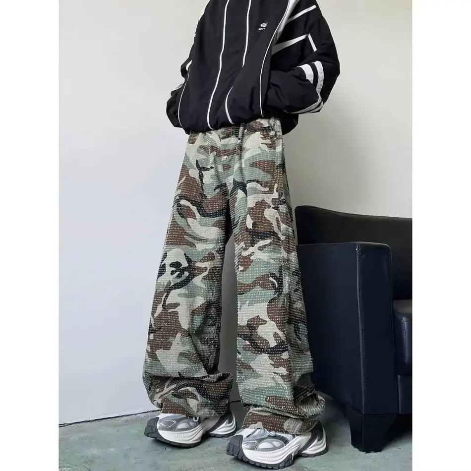 Japanese Brand Retro loose wide leg camouflage jeans Size US 32 / EU 48 - 1 Thumbnail