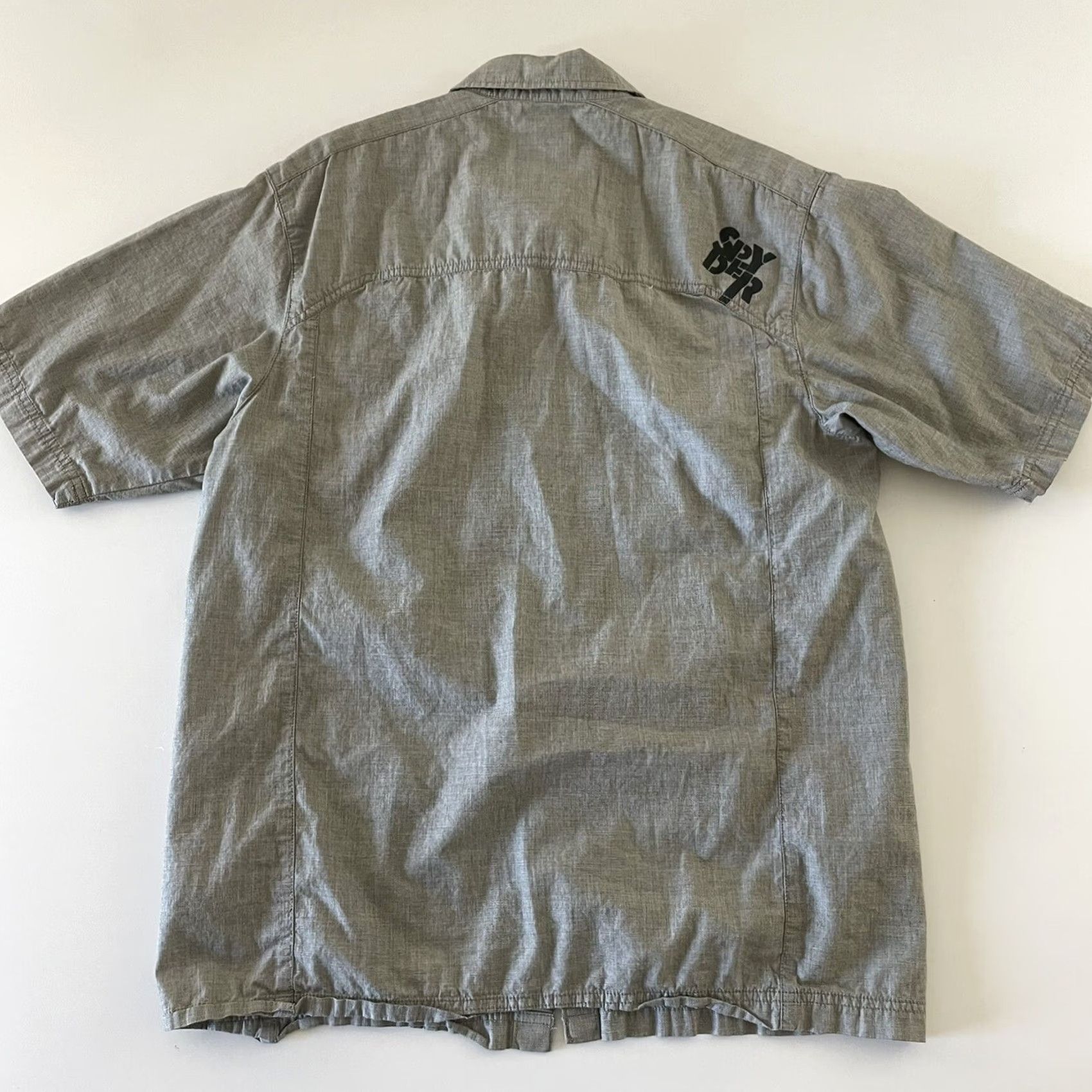 Spyder Spyder Venom Short Sleeve Button-Up Shirt Men's M Green Gray Size US M / EU 48-50 / 2 - 6 Thumbnail