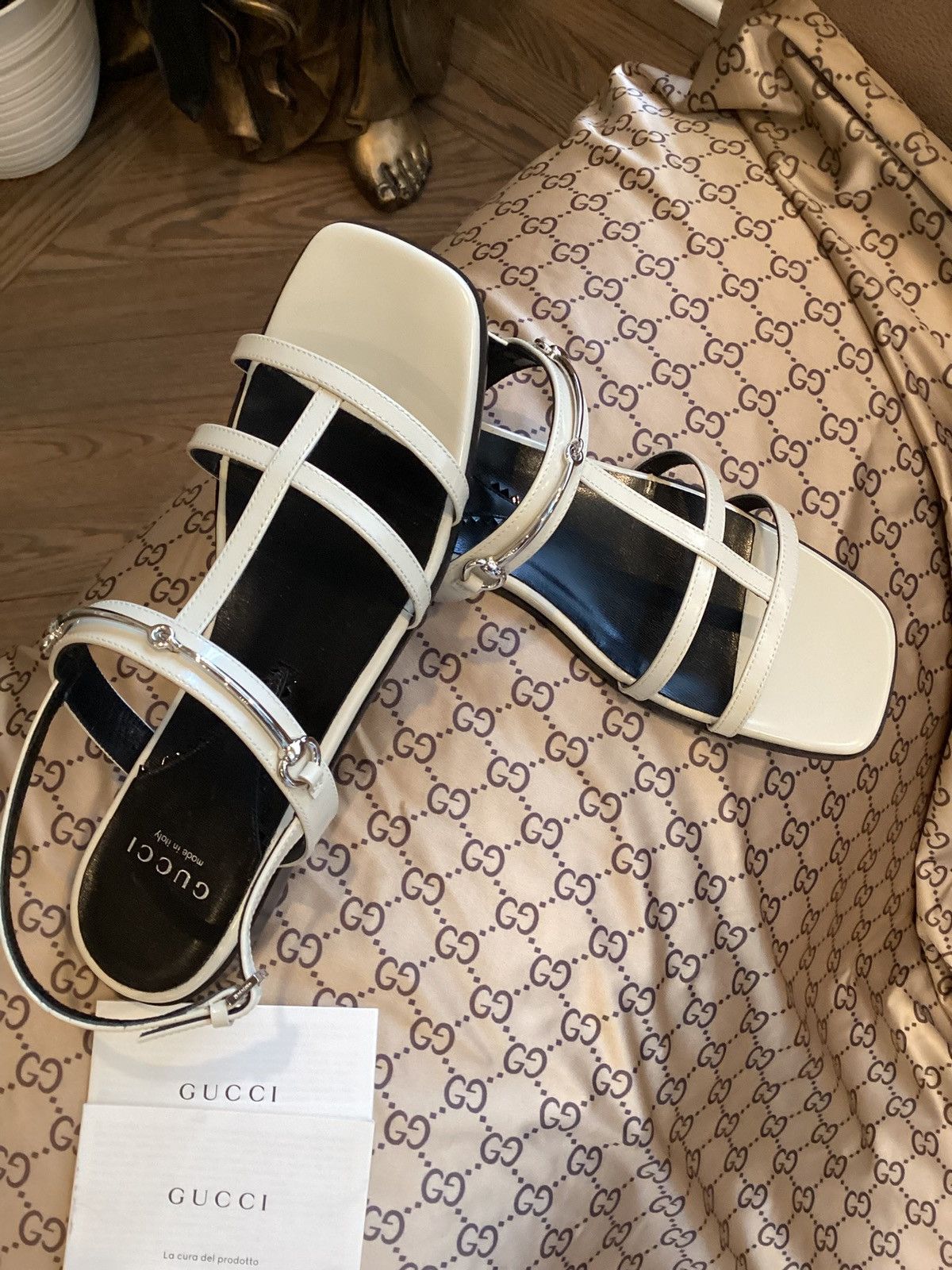 Gucci Gucci leather horsebit sandals Size US 7 / IT 37 - 2 Thumbnail