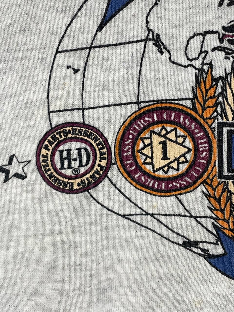 Harley Davidson Vintage 90s 1992 Harley Davidson bobs woodstock ill M Size US M / EU 48-50 / 2 - 8 Thumbnail